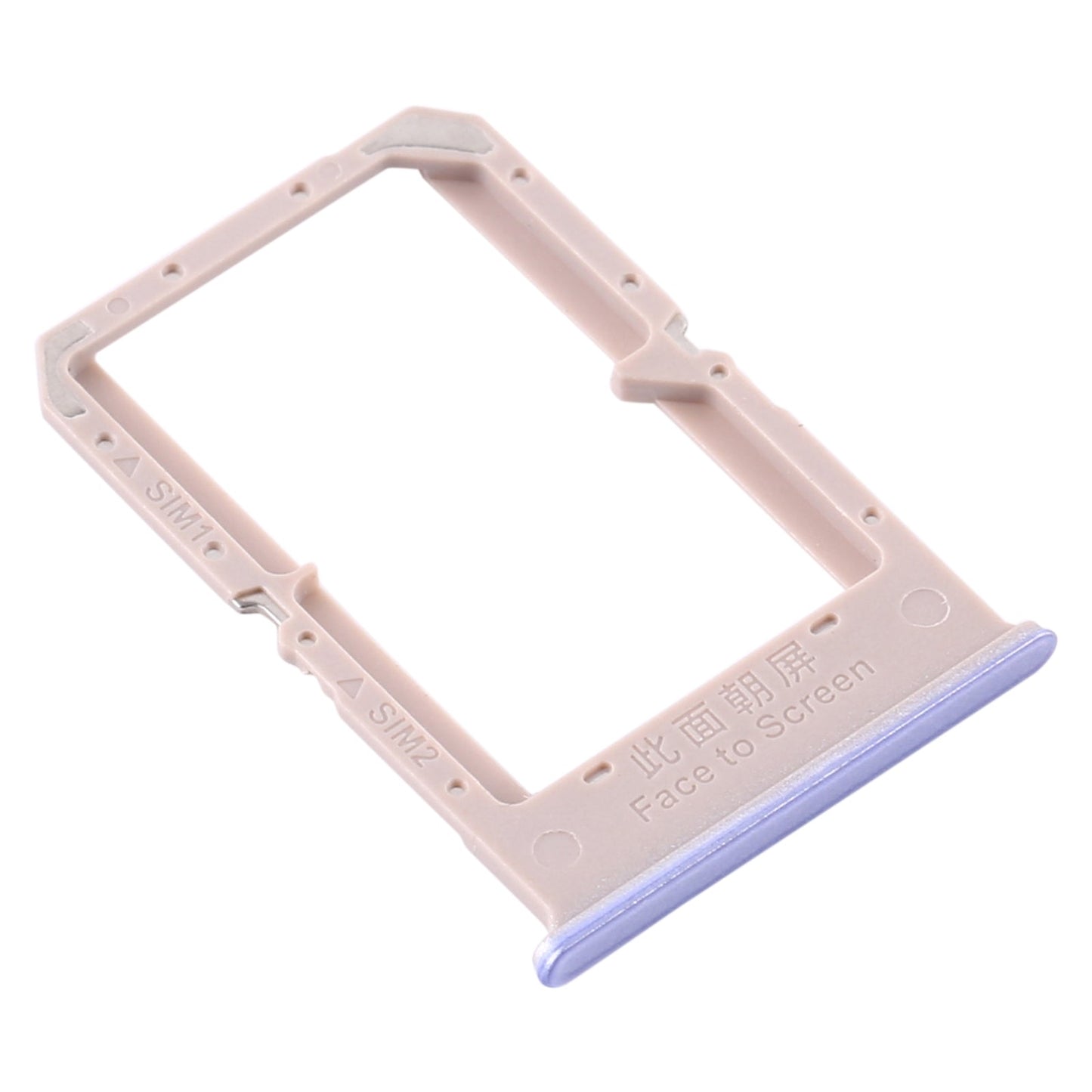 For OPPO A72 5G / K7X 5G / A53 5G SIM Card Tray + SIM Card Tray(Purple)