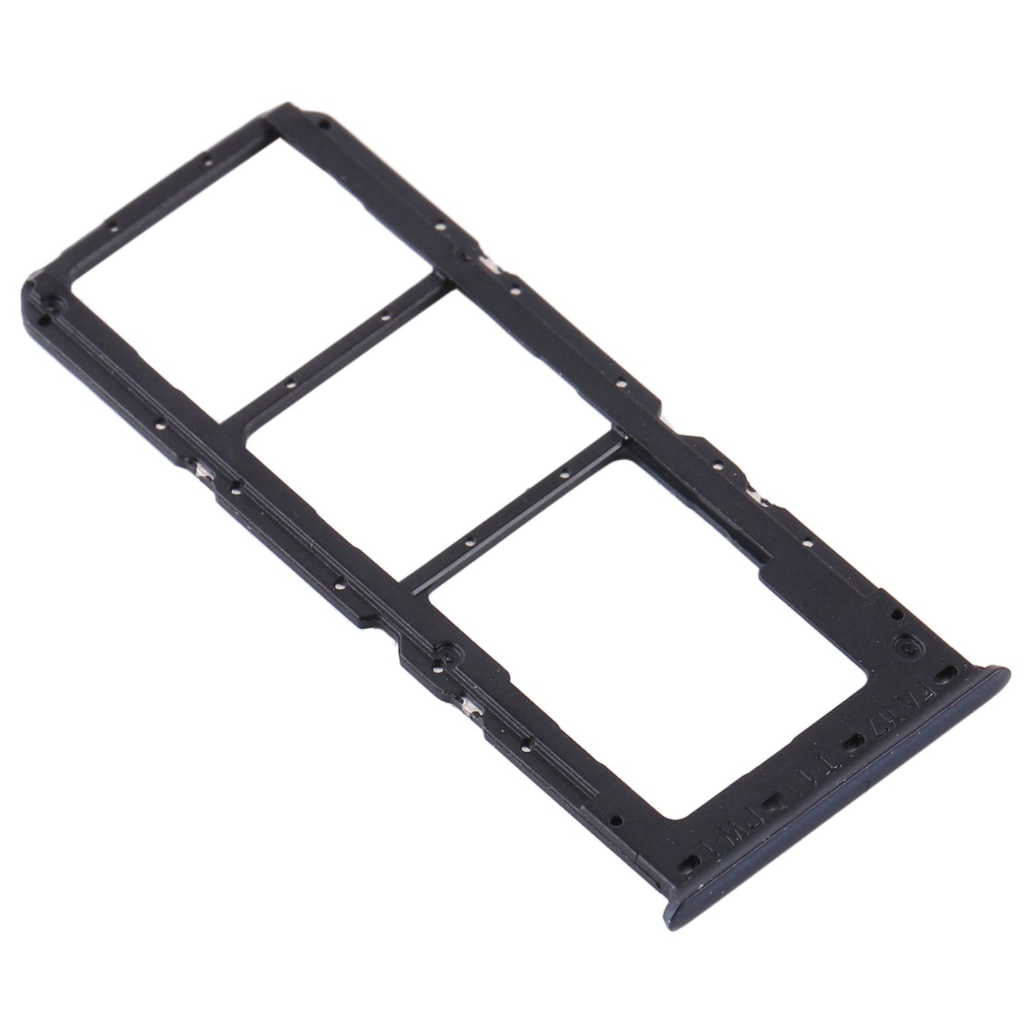 For OPPO A91/F15/Reno3 4G/Reno3 Youth CPH2001 CPH2021 PCPM00 SIM Card Tray + SIM Card Tray + Micro SD Card Tray(Black)
