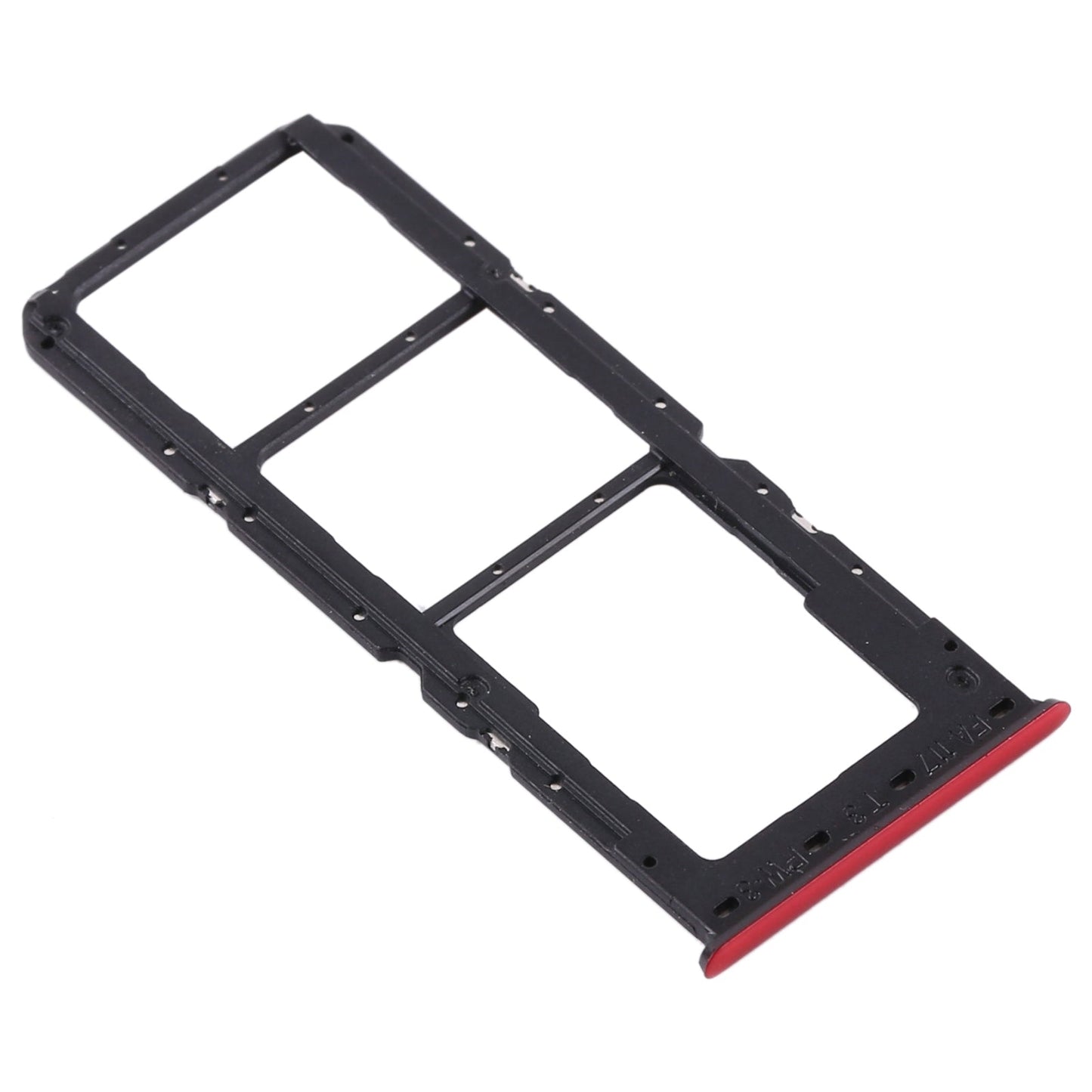 For OPPO A91/F15/Reno3 4G/Reno3 Youth CPH2001 CPH2021 PCPM00 SIM Card Tray + SIM Card Tray + Micro SD Card Tray(Red)