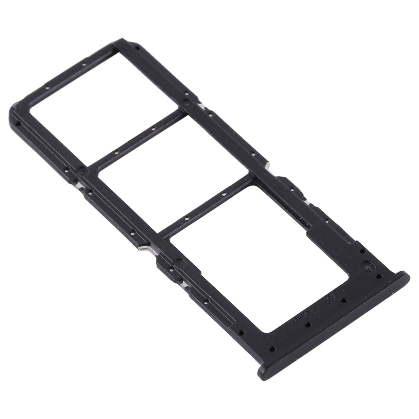 For OPPO A32 / A53 4G / A33 2020 / A53s / A11s PDVM00 SIM Card Tray + SIM Card Tray + Micro SD Card Tray(Black)