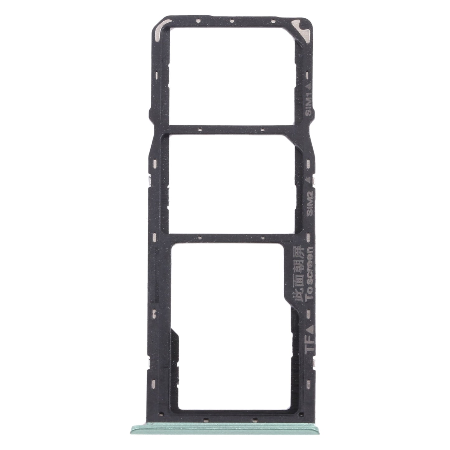 For OPPO Realme C11 RMX2185 SIM Card Tray + SIM Card Tray + Micro SD Card Tray (Green)