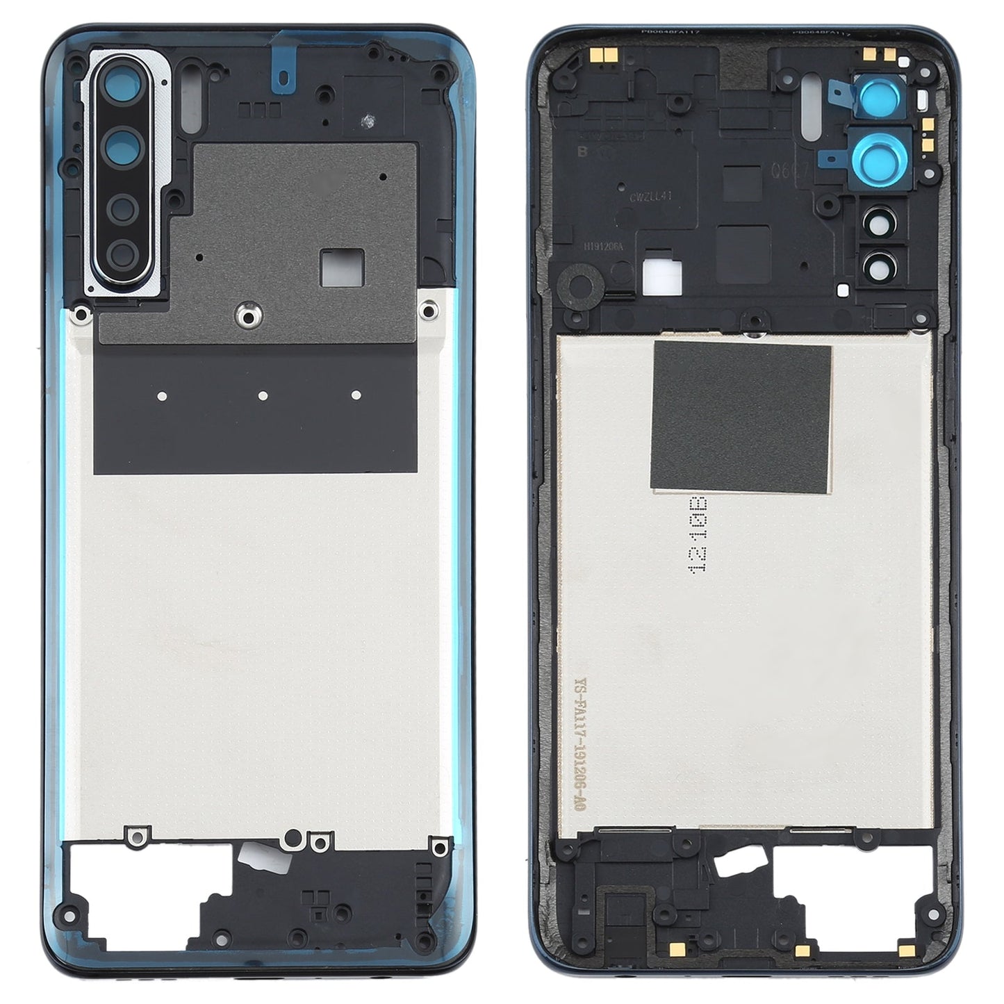 For OPPO A91/F15 PCPM00 CPH2001 CPH2021 Back Housing Frame (Black)