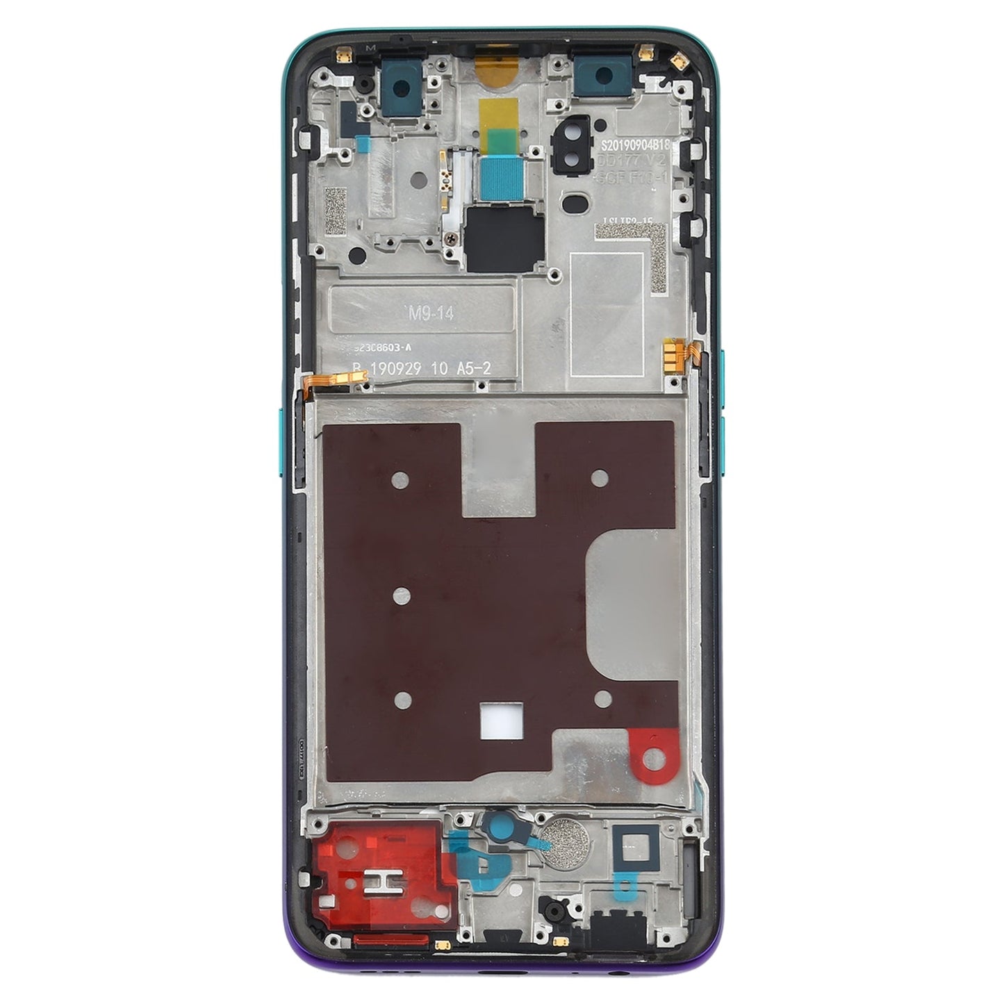 For OPPO Reno2 Z/Reno2 F PCKM70 PCKT00 CPH1945 CPH1951 CPH1989 Front Housing LCD Frame Bezel Plate (Green)