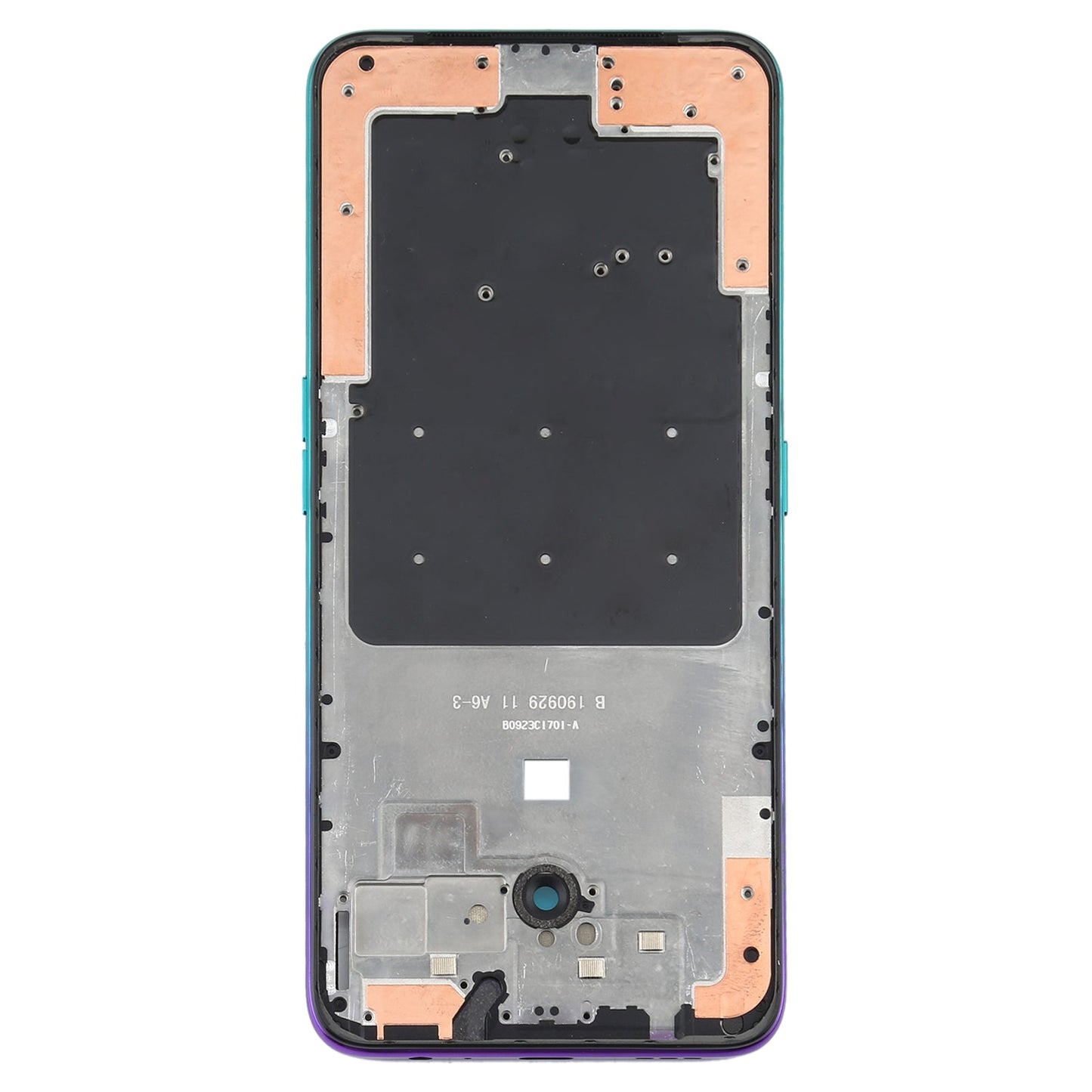 For OPPO Reno2 Z/Reno2 F PCKM70 PCKT00 CPH1945 CPH1951 CPH1989 Front Housing LCD Frame Bezel Plate (Green)