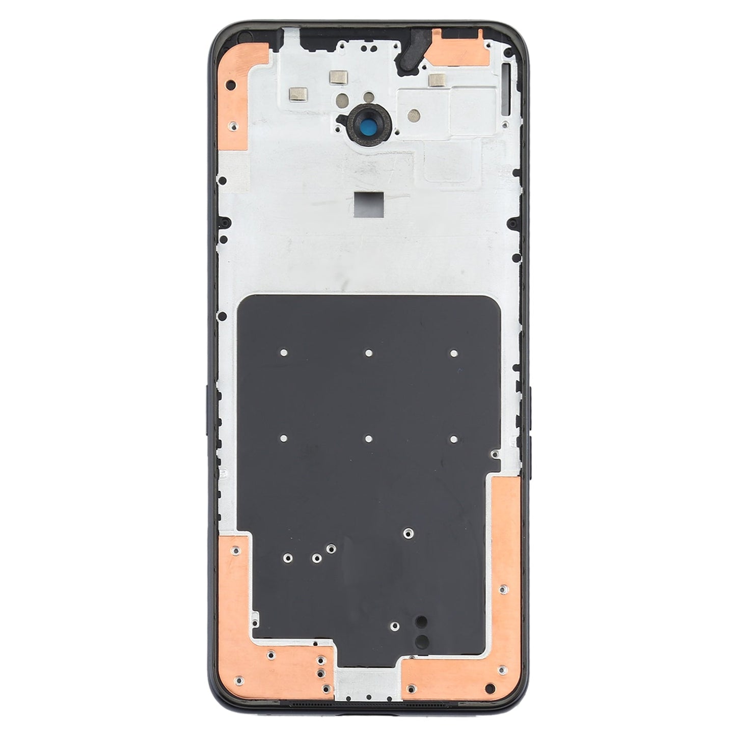 For OPPO Reno2 Z/Reno2 F PCKM70 PCKT00 CPH1945 CPH1951 CPH1989 Front Housing LCD Frame Bezel Plate (Black)