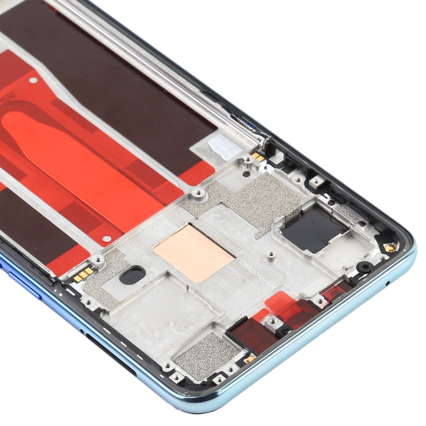 For OPPO Reno3 5G/Reno3 4G PCHM30 CPH2043 Front Housing LCD Frame Bezel Plate (Baby Blue)