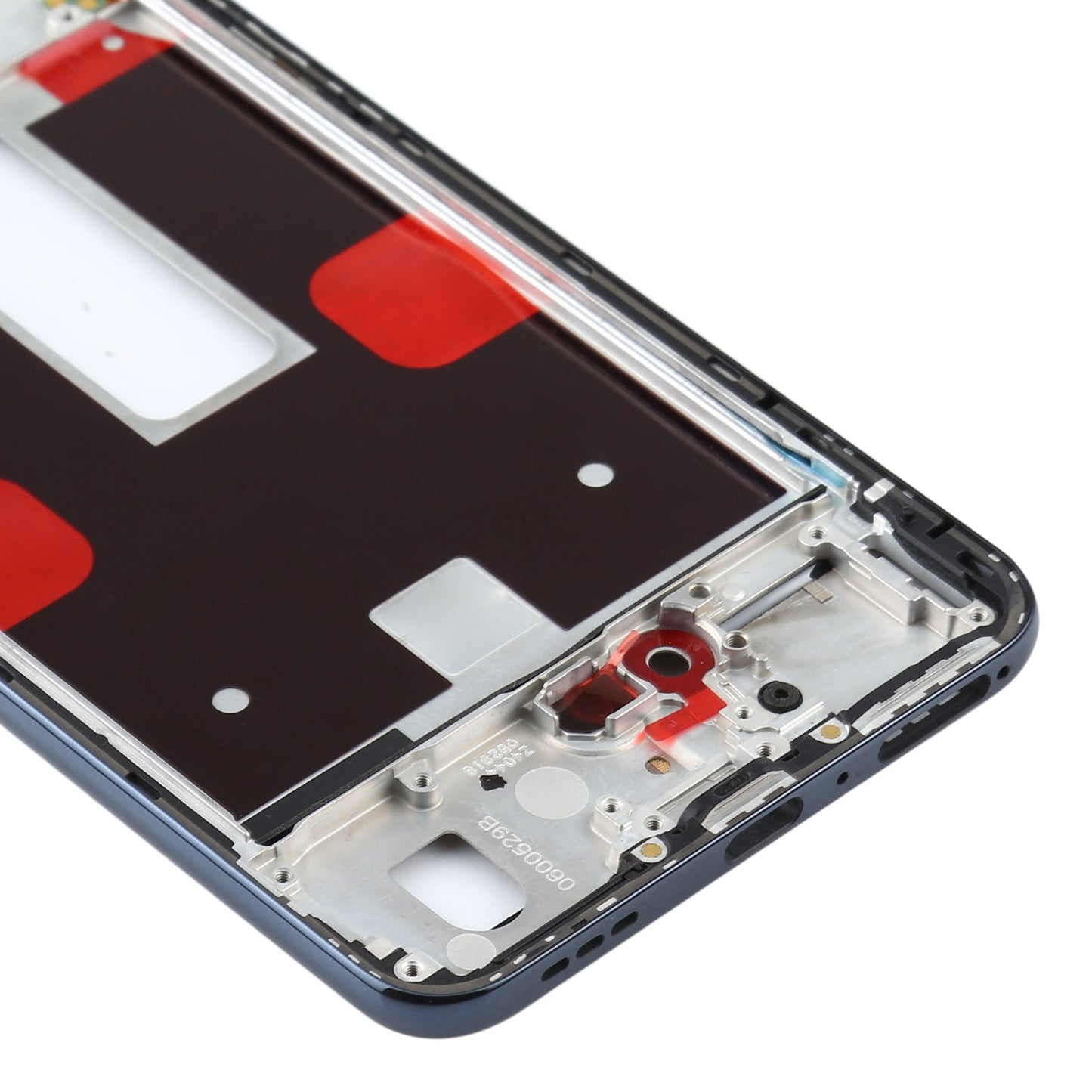 For OPPO Reno4 5G PDPM00, PDPT00, CPH2091 Front Housing LCD Frame Bezel Plate (Black)