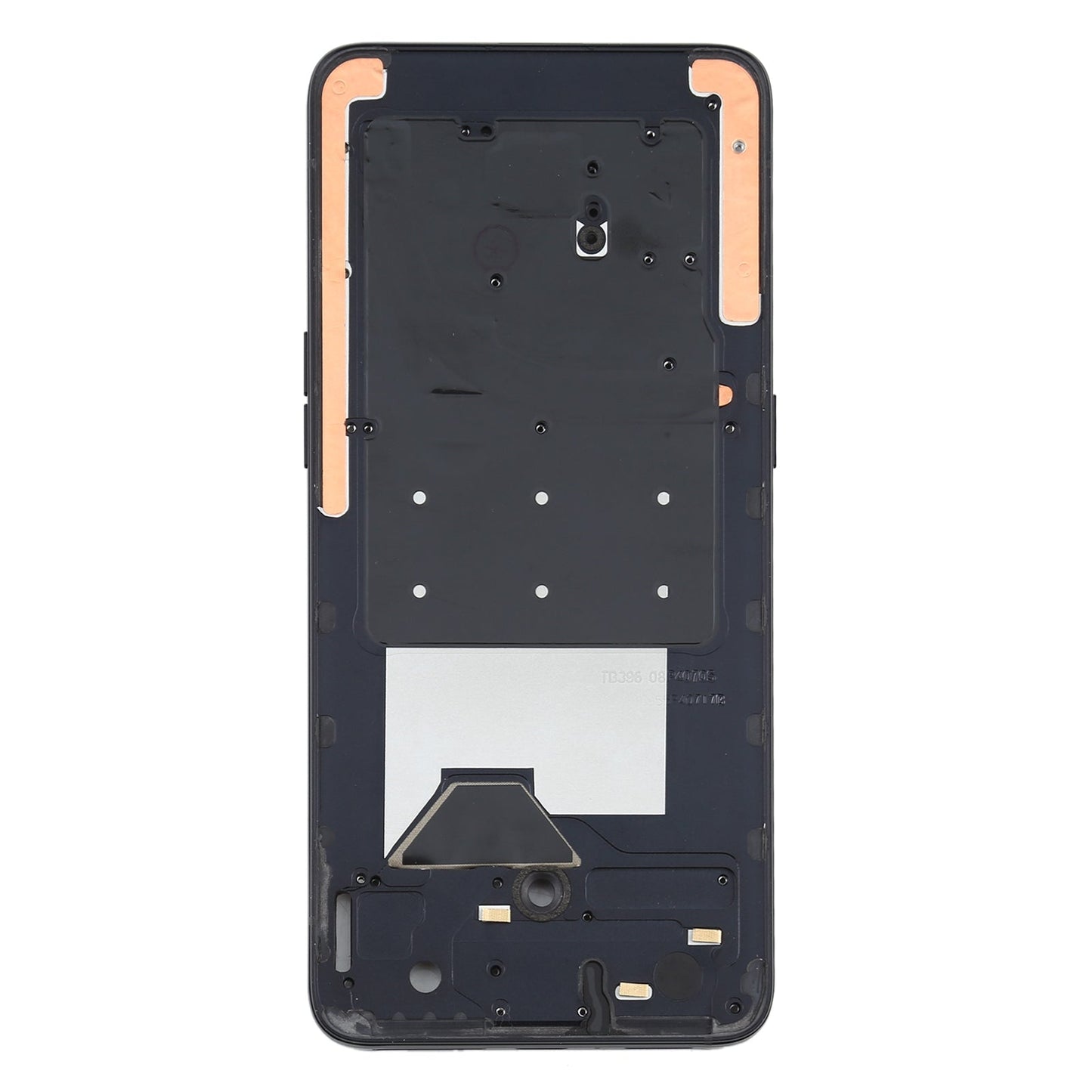 For OPPO Reno 10x zoom Front Housing LCD Frame Bezel Plate (Black)