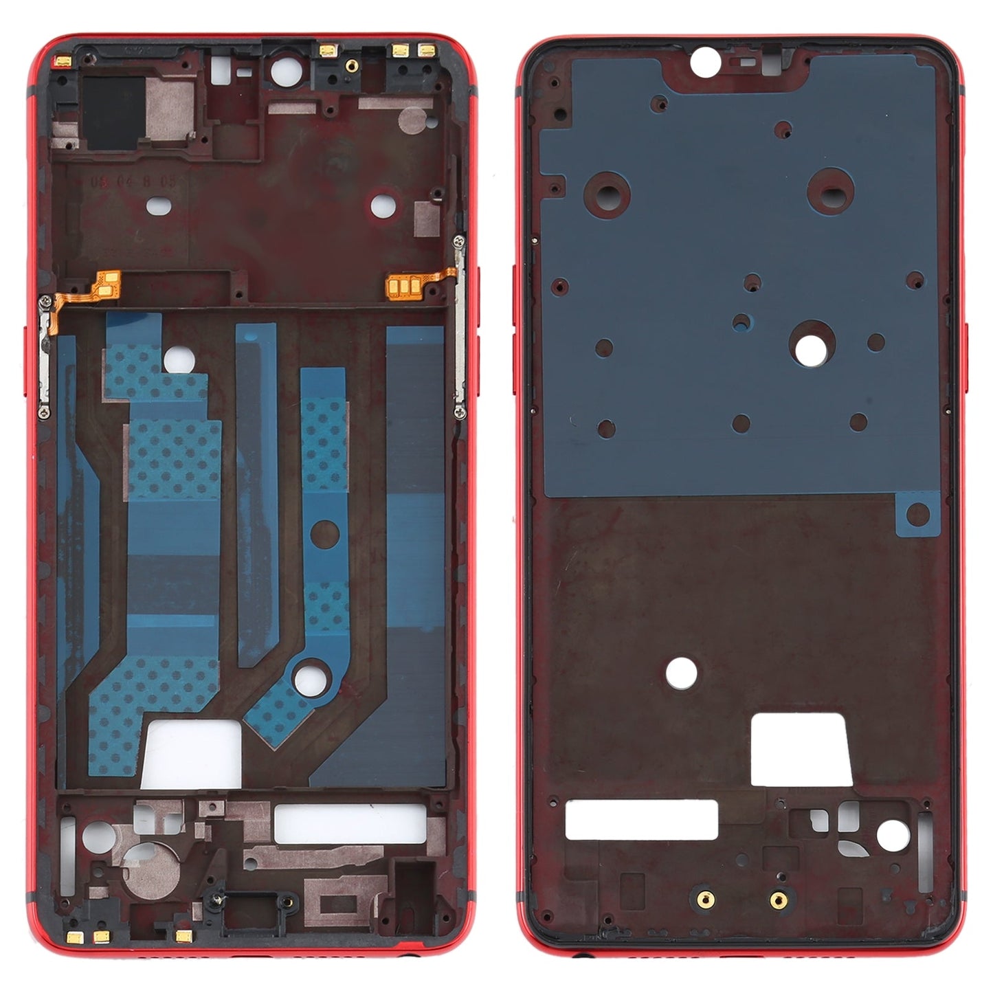 For OPPO R15 PACM00 CPH1835 PACT00 CPH1831 PAAM00 Front Housing LCD Frame Bezel Plate(Red)