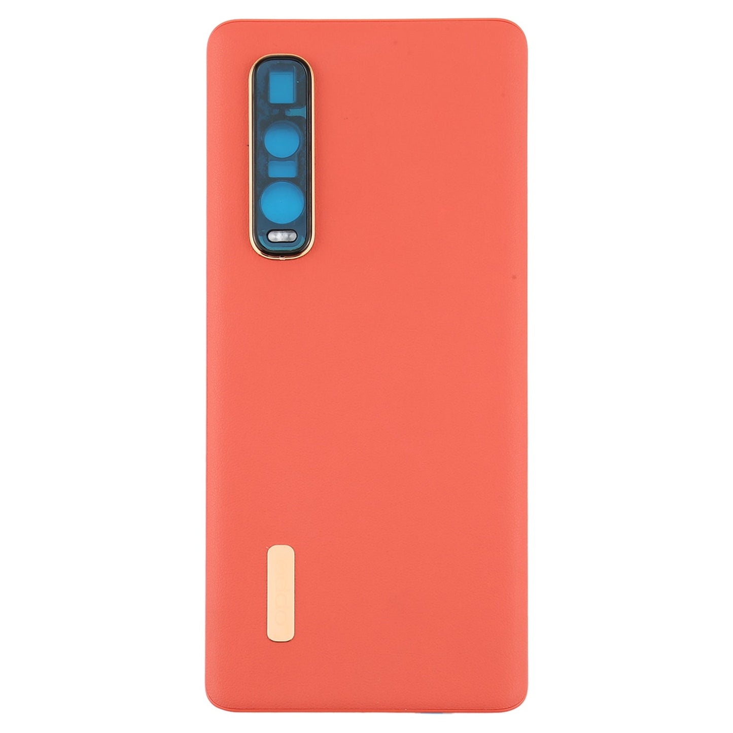 For OPPO Find X2 Pro CPH2025 PDEM30 Original Leather Material Battery Back Cover (Orange)