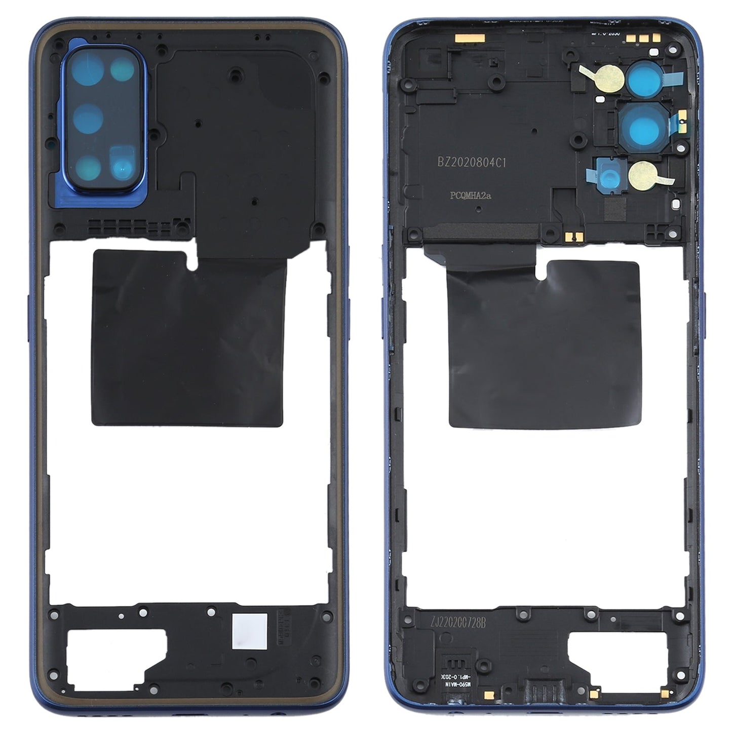 For OPPO Realme Q2 Pro Back Housing Frame (Black)