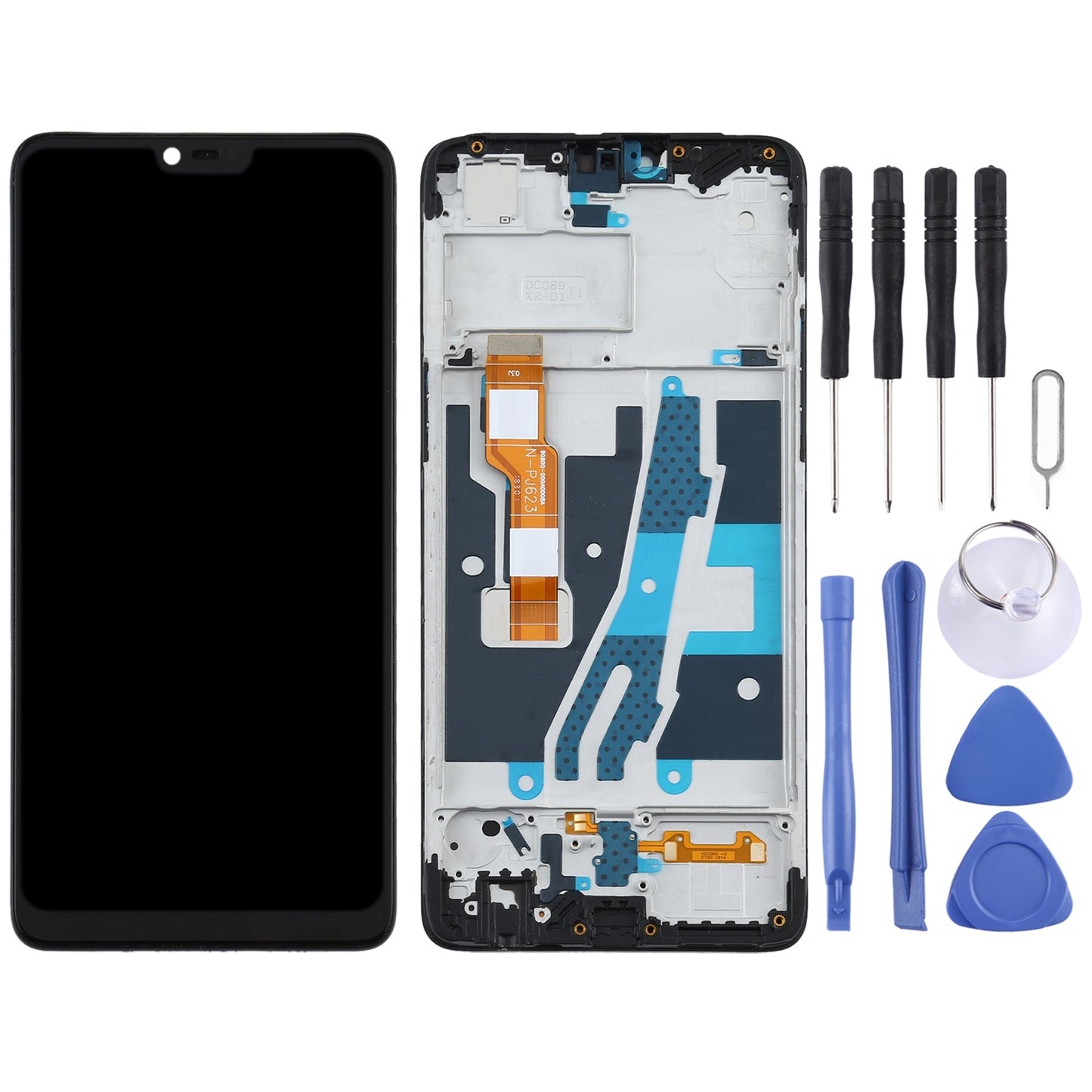 TFT LCD Screen for OPPO A3 / F7 PADM00 CPH1837 PADT00 CPH1819 CPH1821 Digitizer Full Assembly With Frame