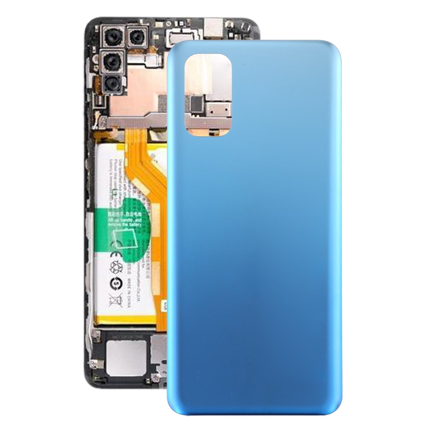 For OPPO Realme V5 5G Battery Back Cover (Blue)