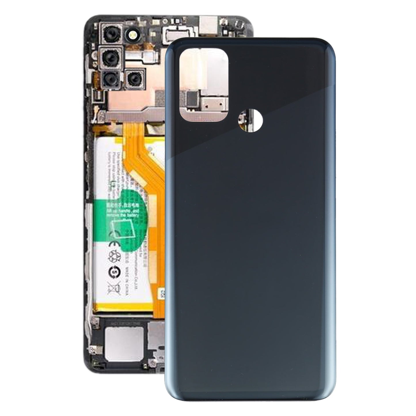 For OPPO Realme 7i / Realme C17 / RMX2103 / RMX2101 Battery Back Cover (Black)