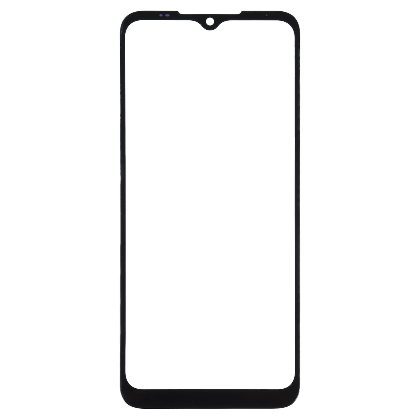 Front Screen Outer Glass Lens for Motorola Moto G9 Play / Moto G9 (India) (Black)