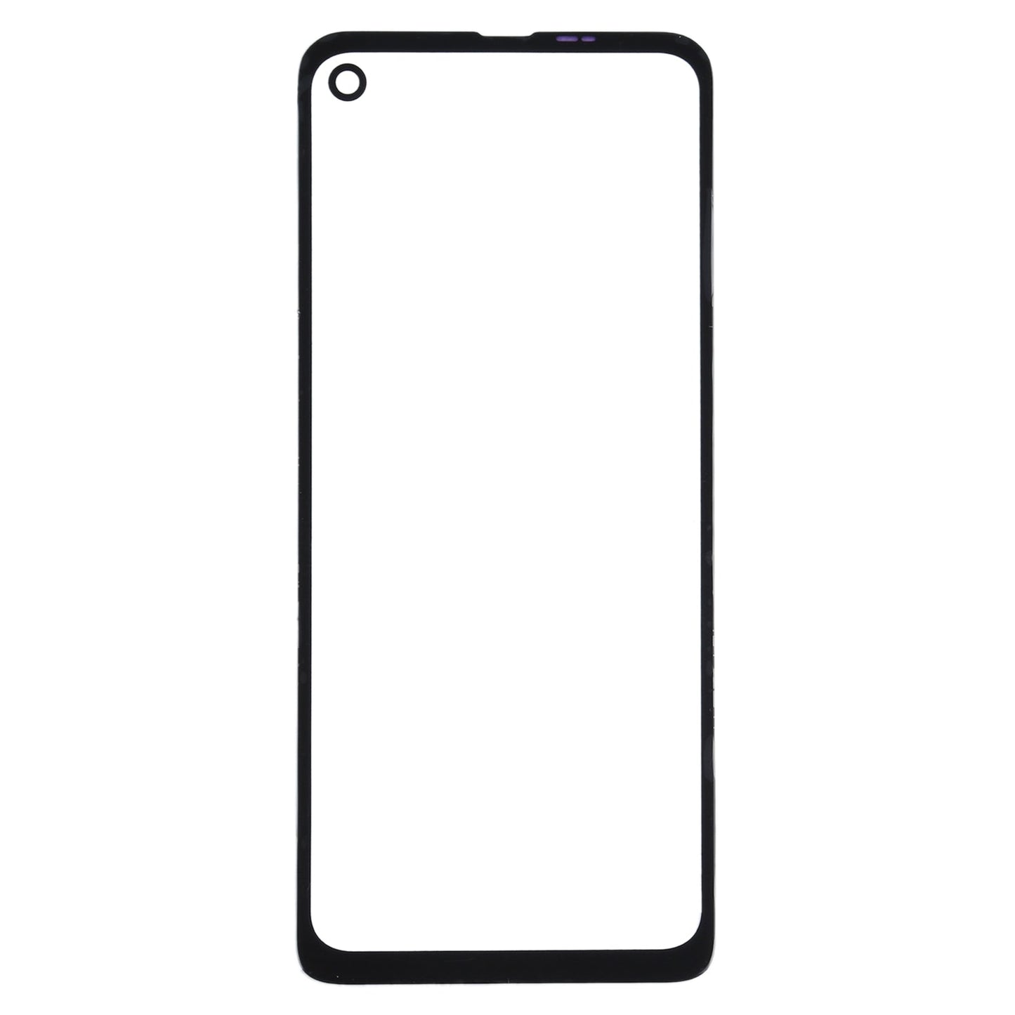 Front Screen Outer Glass Lens for Motorola Moto P50/One Vision/One Action/XT1970-1/XT2013-1/XT2013-2 (Black)
