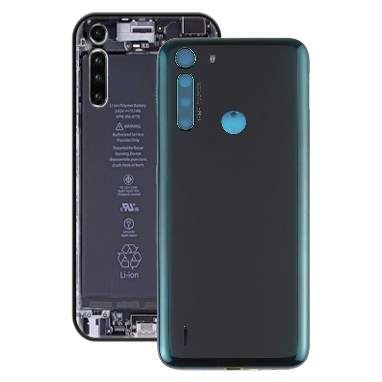 Battery Back Cover for Motorola One Fusion/XT2073-2(Green)