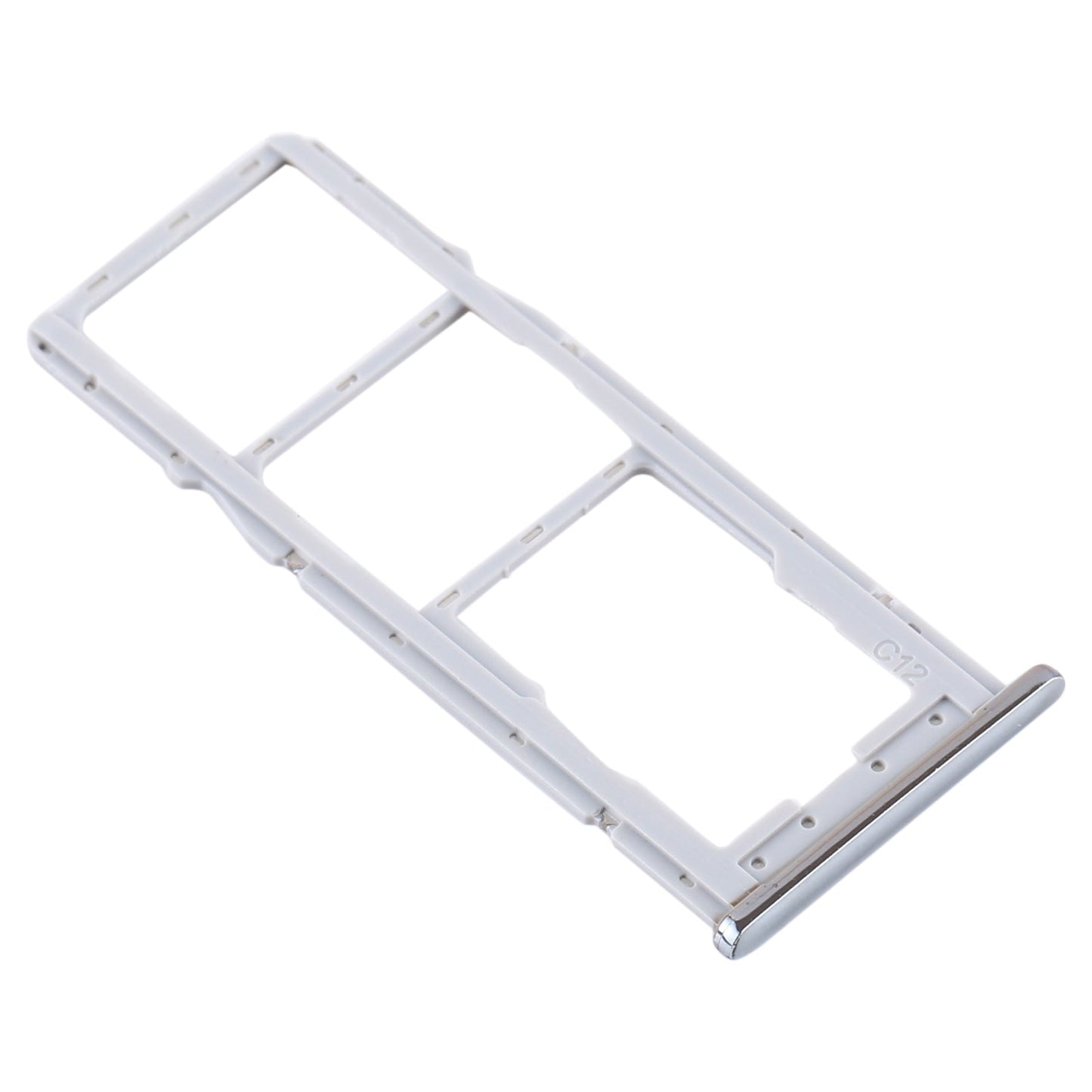 SIM Card Tray + SIM Card Tray + Micro SD Card Tray for Motorola One (P30 Play) XT1941(Silver)