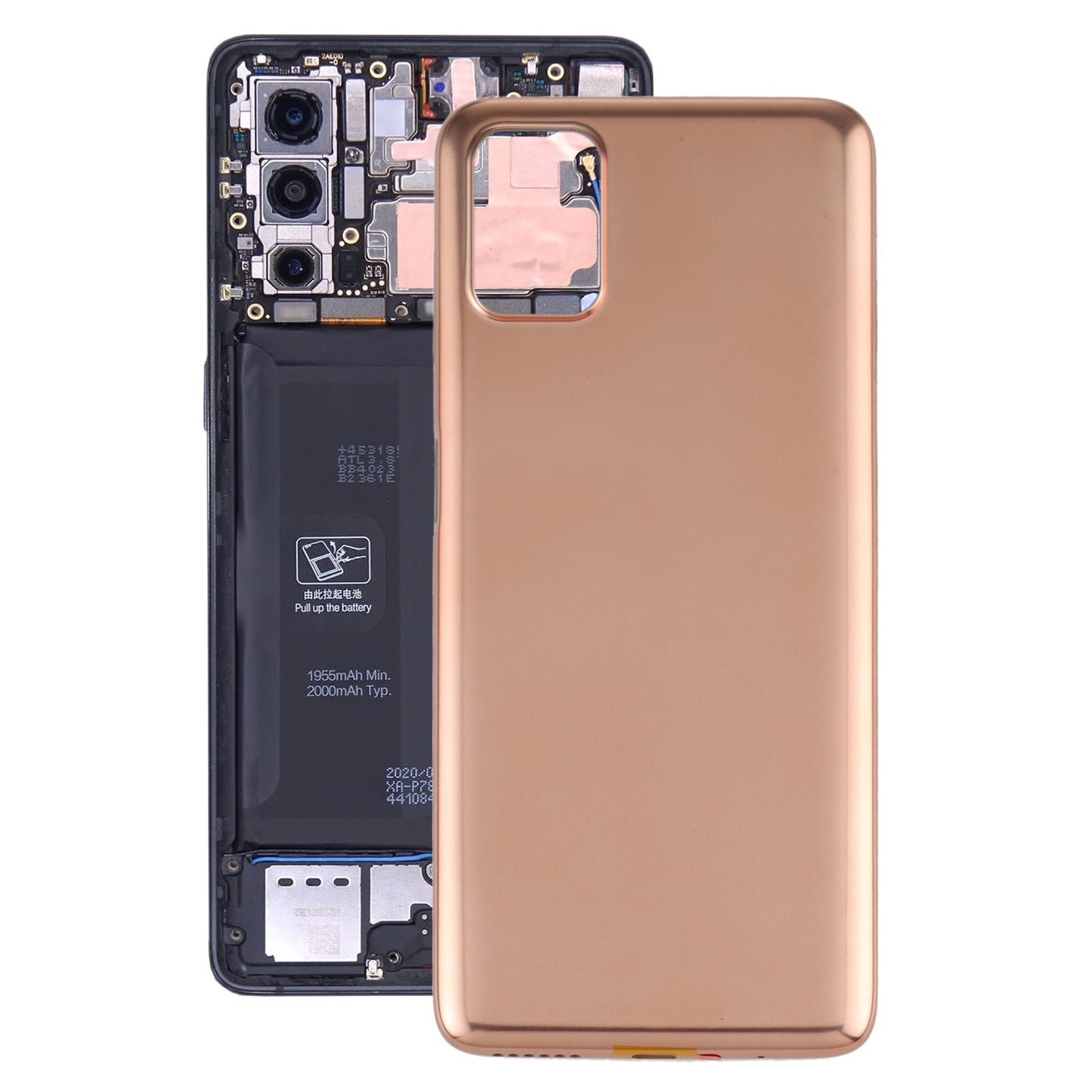 Original Battery Back Cover for Motorola Moto G9 Plus XT2087-1(Gold)