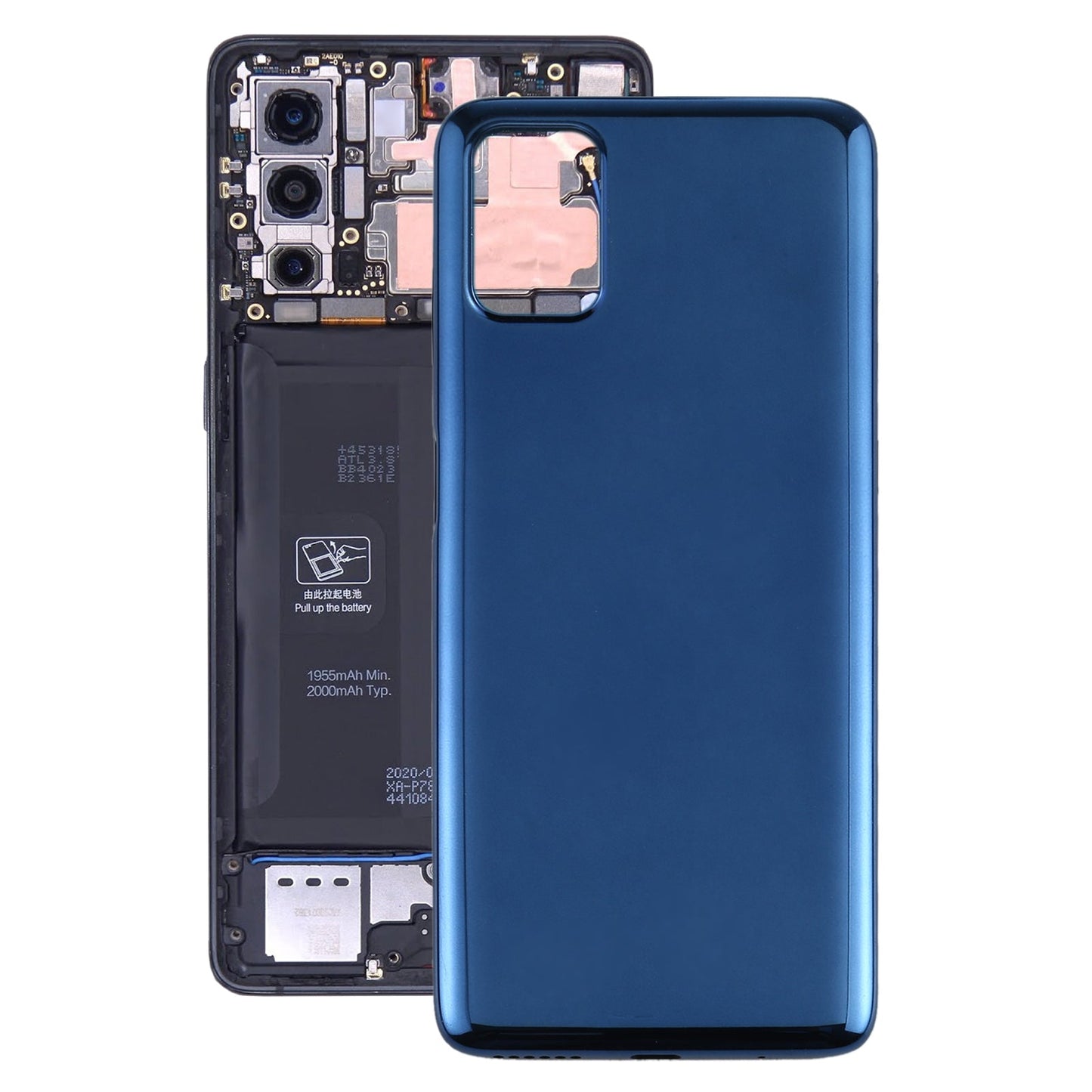 Original Battery Back Cover for Motorola Moto G9 Plus XT2087-1(Blue)