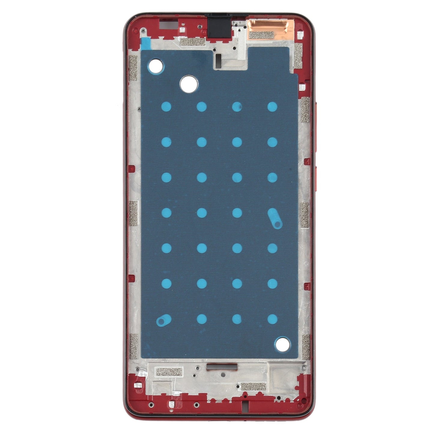 Front Housing LCD Frame Bezel Plate for Motorola One Hyper XT2027 XT2027-1 (Orange)