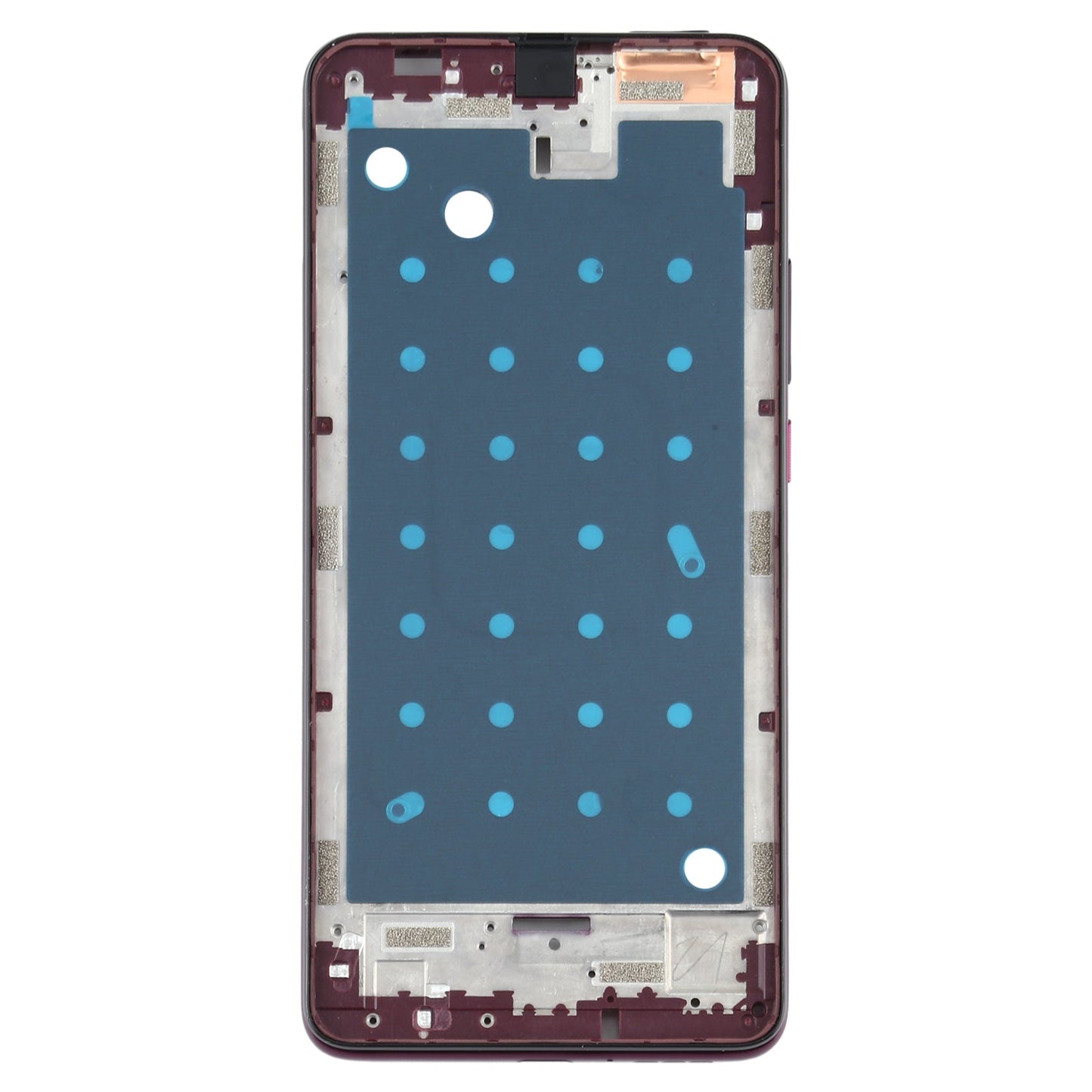 Front Housing LCD Frame Bezel Plate for Motorola One Hyper XT2027 XT2027-1 (Purple)