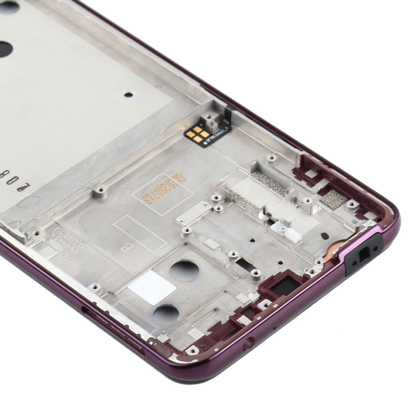 Front Housing LCD Frame Bezel Plate for Motorola One Hyper XT2027 XT2027-1 (Purple)