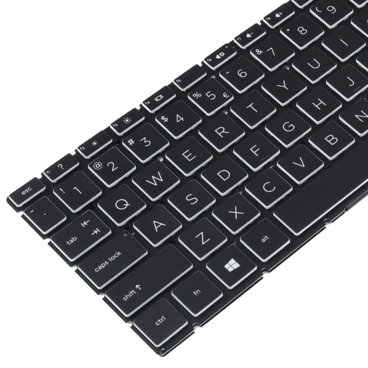 US Version Keyboard with Keyboard Backlight for HP 15-DA 15-DA0002DX 15-DA0008CA 15-DB 15-DB0003CA TPN-C135 TPN-C136(Black)