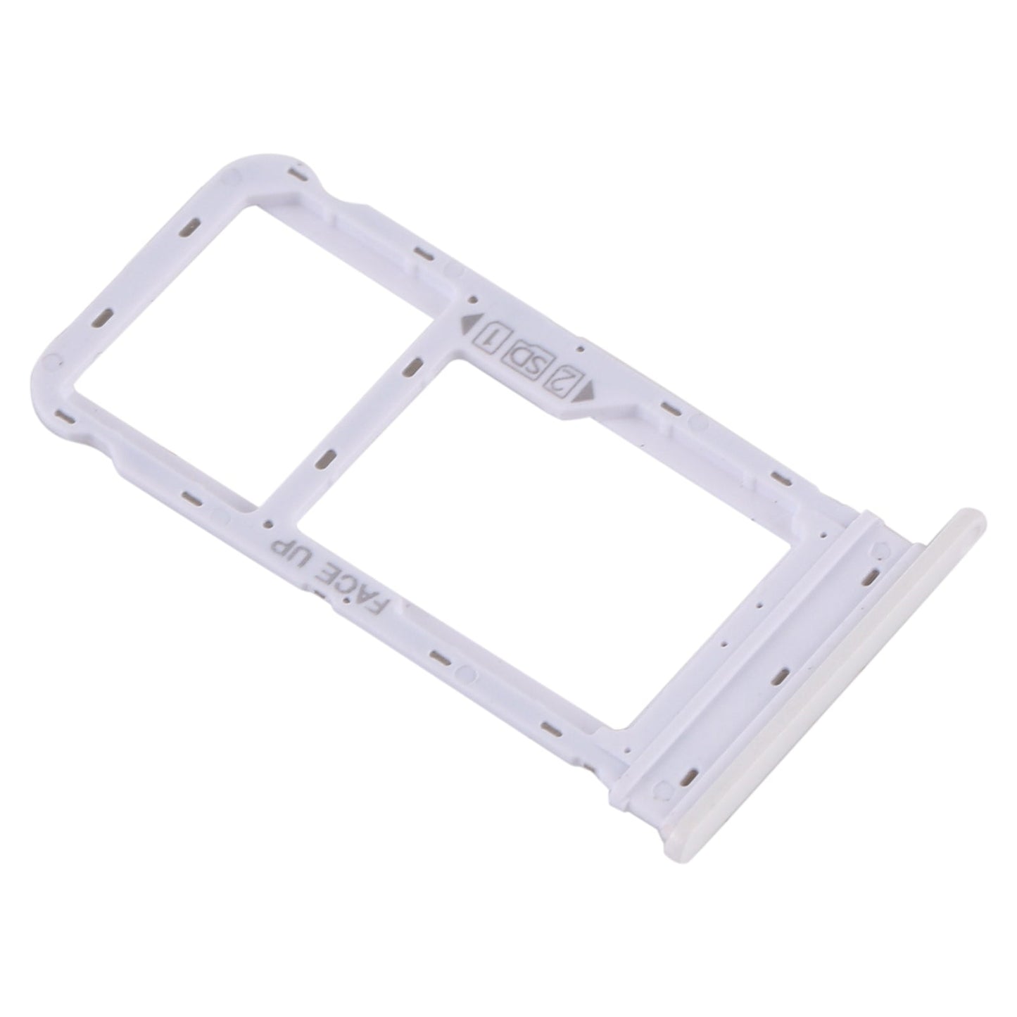 SIM Card Tray + SIM Card Tray / Micro SD Card Tray for Motorola Moto G8 Power (White)