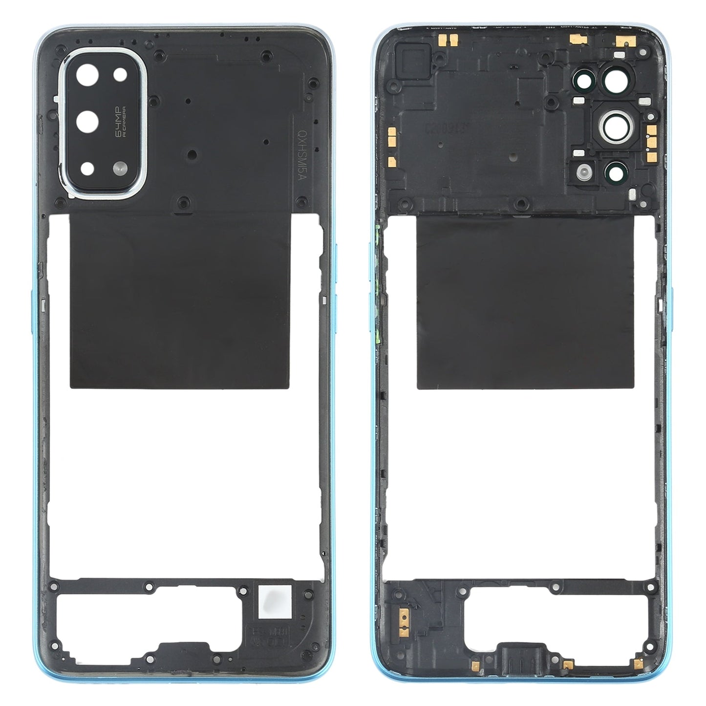 For OPPO Realme X7 Middle Frame Bezel Plate (Blue)