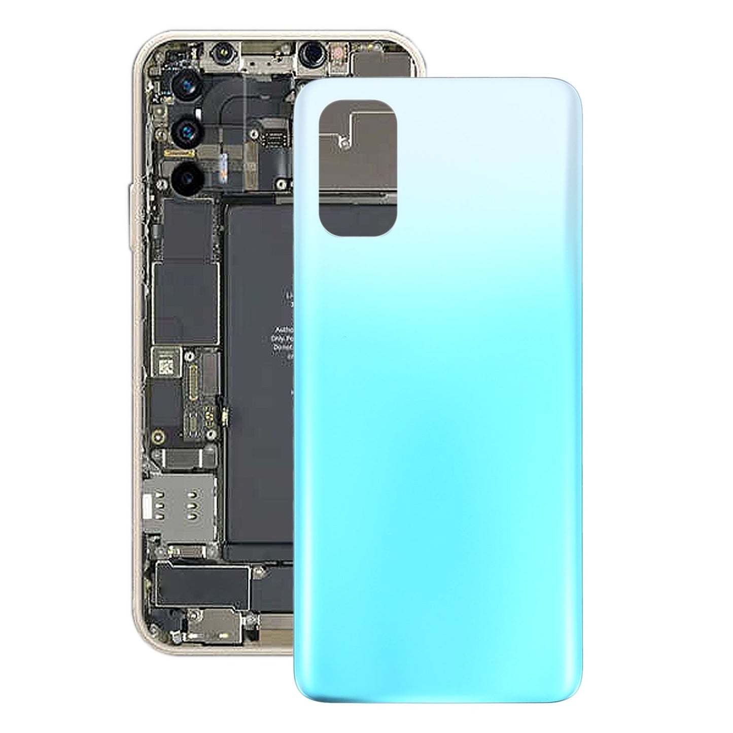 For OPPO Realme X7 Battery Back Cover (Blue)