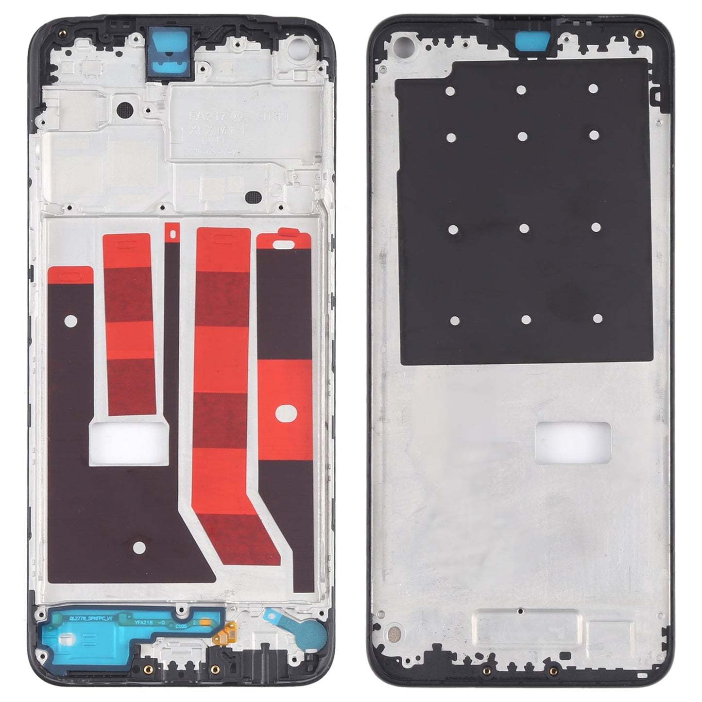For OPPO A53 4G / A32?2020?4G / A33 (2020) 4G / A53s 4G CPH2127 Front Housing LCD Frame Bezel Plate