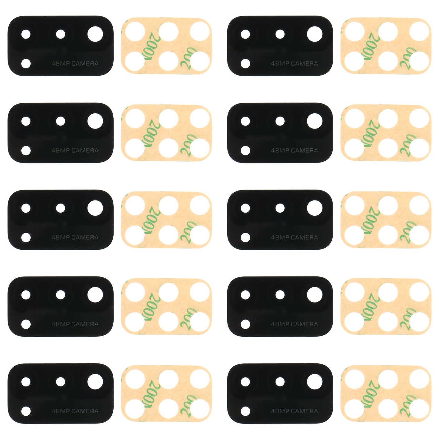 For OPPO A93 5G PCGM00 PEHM00 10pcs Back Camera Lens