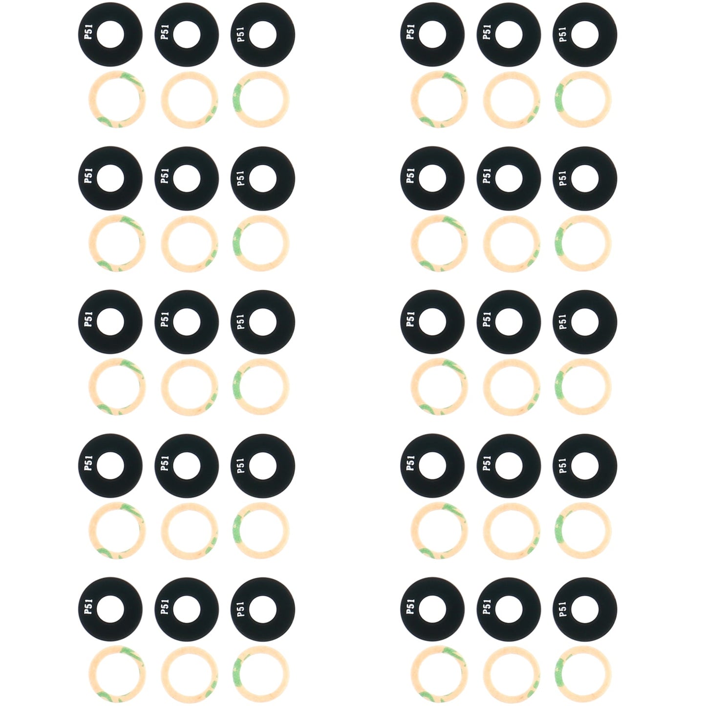 For OPPO Reno5 PEGM00 PEGT00 10pcs Back Camera Lens