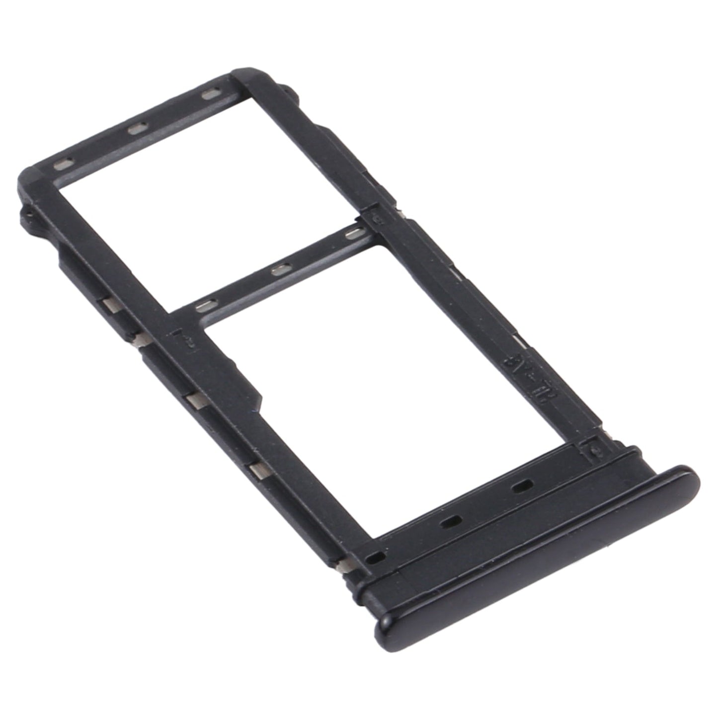 SIM Card Tray + Micro SD Card Tray for Motorola Moto G8 Plus XT2019 XT2019-2 (Black)