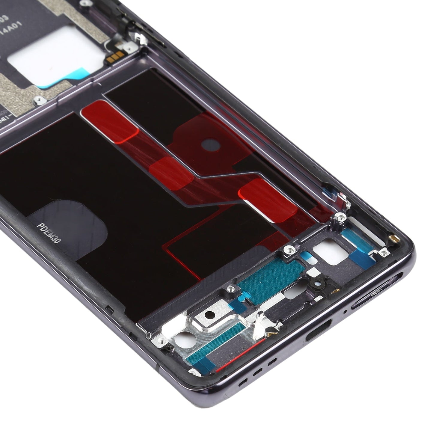 For OPPO Find X2 Pro CPH2025 PDEM30 Original Front Housing LCD Frame Bezel Plate (Black)