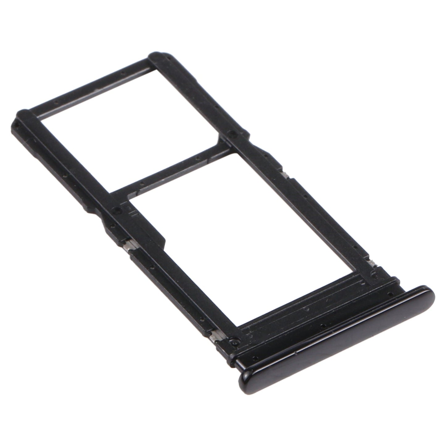 SIM Card Tray + Micro SD Card Tray for Motorola Moto G Stylus 2020 (Black)