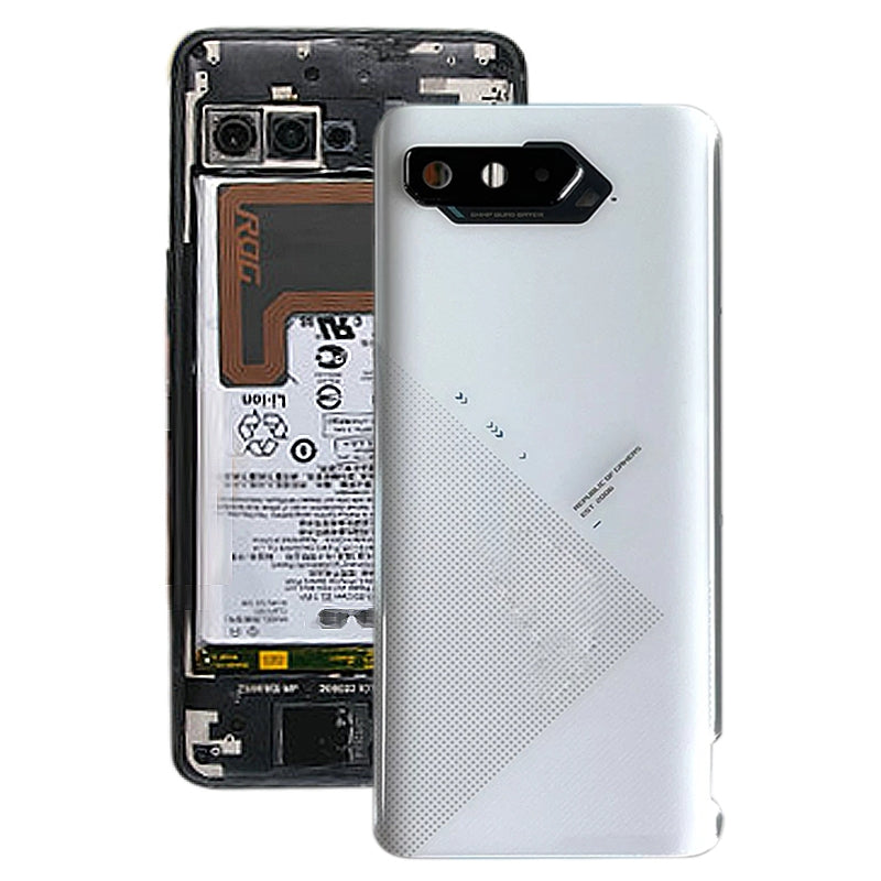 Original Battery Back Cover for Asus ROG Phone 5 ZS673KS(White)