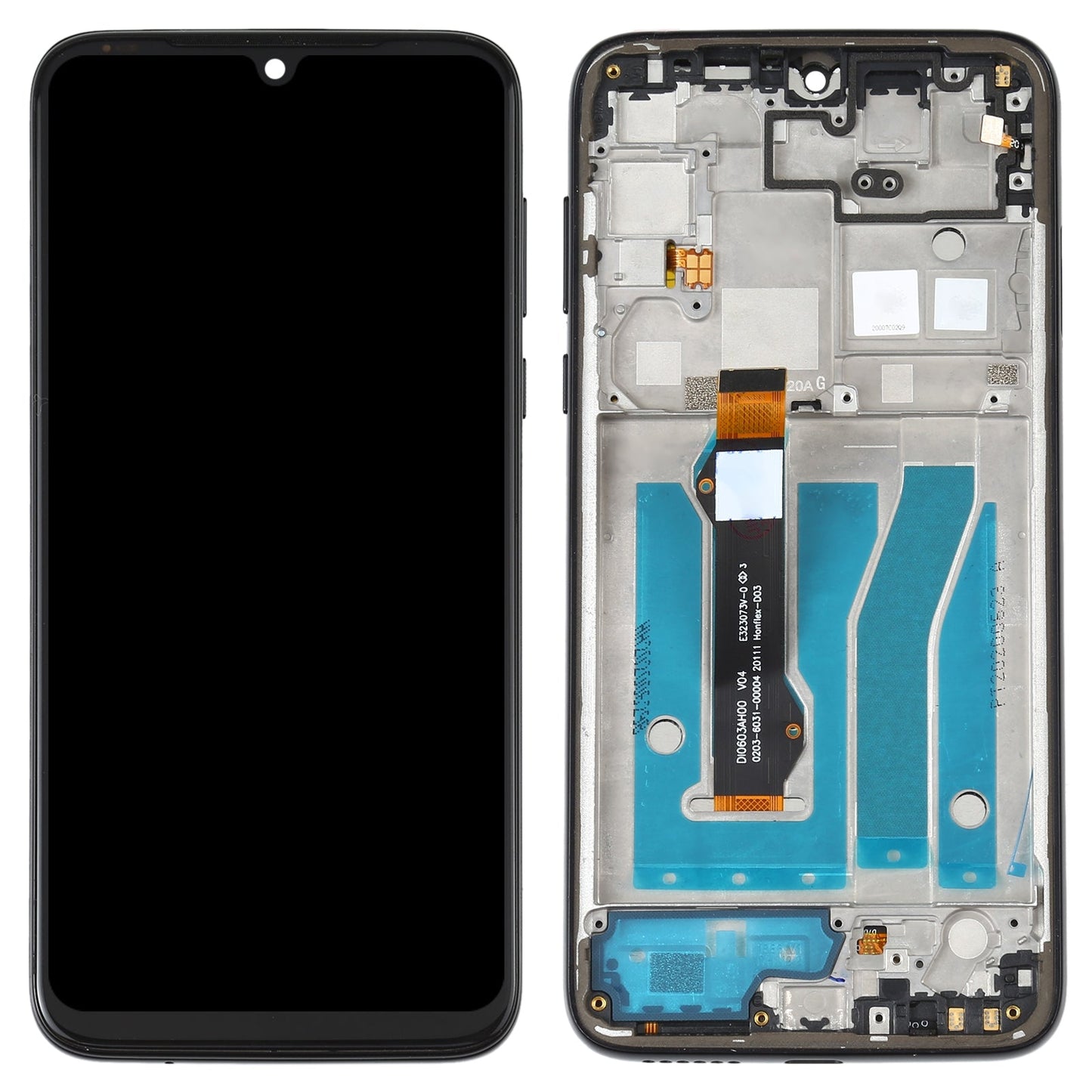 TFT LCD Screen for Motorola Moto G8 Plus XT2019 XT2019-2 Digitizer Full Assembly with Frame (Black)