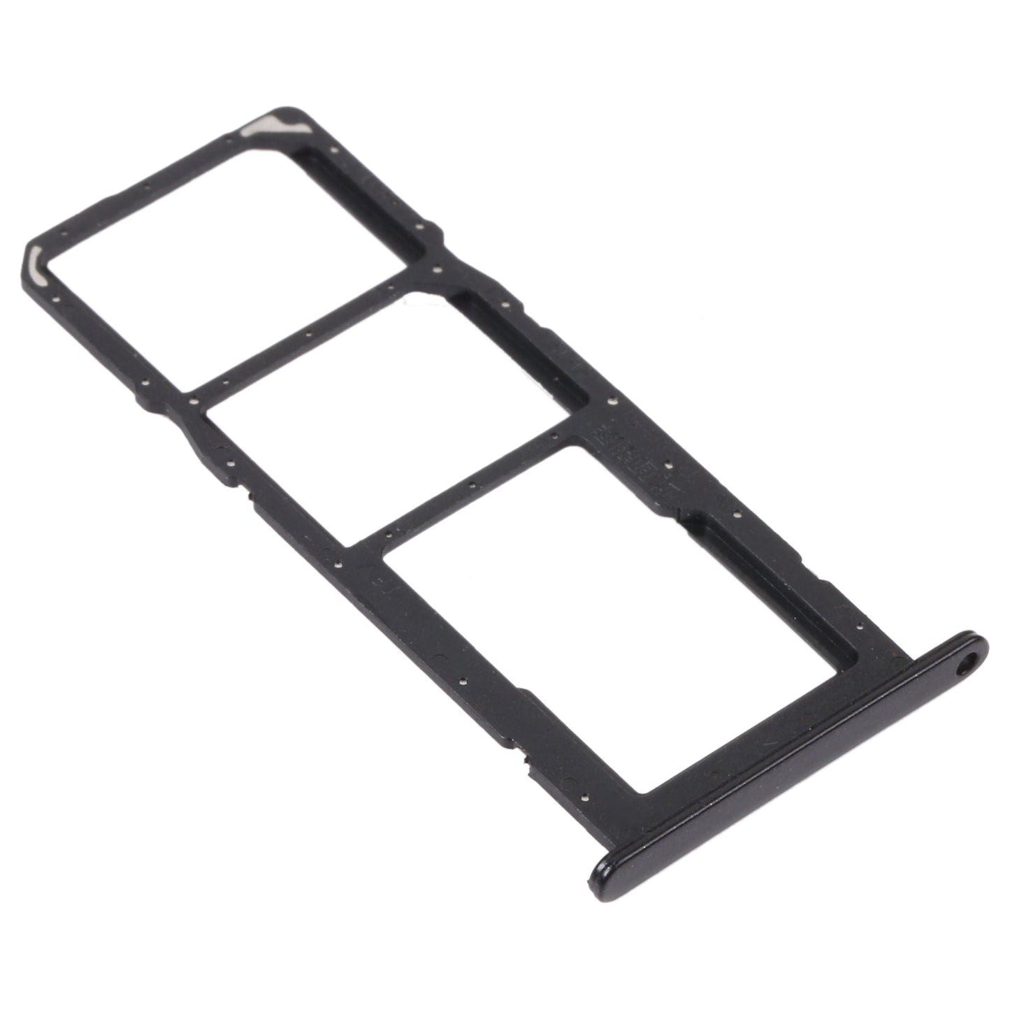 SIM Card Tray + SIM Card Tray + Micro SD Card Tray for Huawei Y7a (Black)