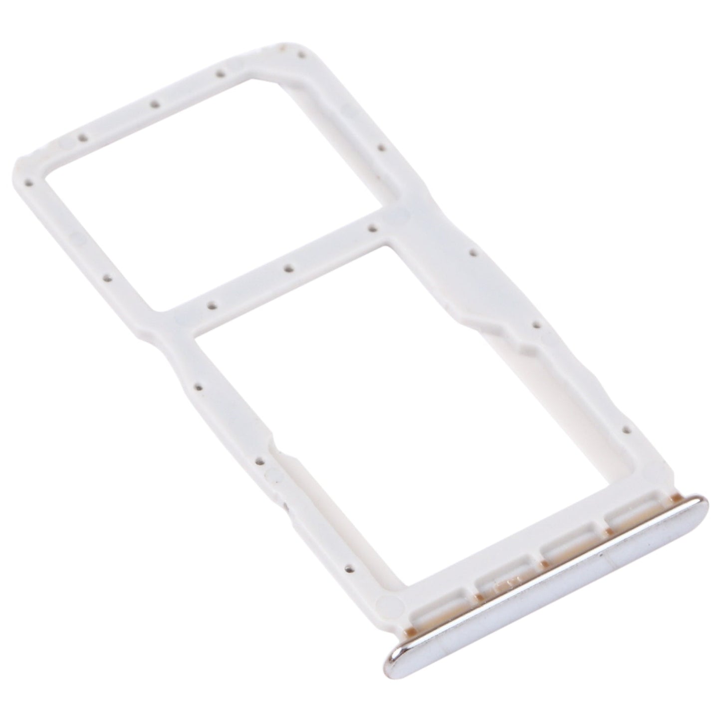 SIM Card Tray + SIM Card Tray / Micro SD Card Tray for Huawei Nova 4e(Silver)