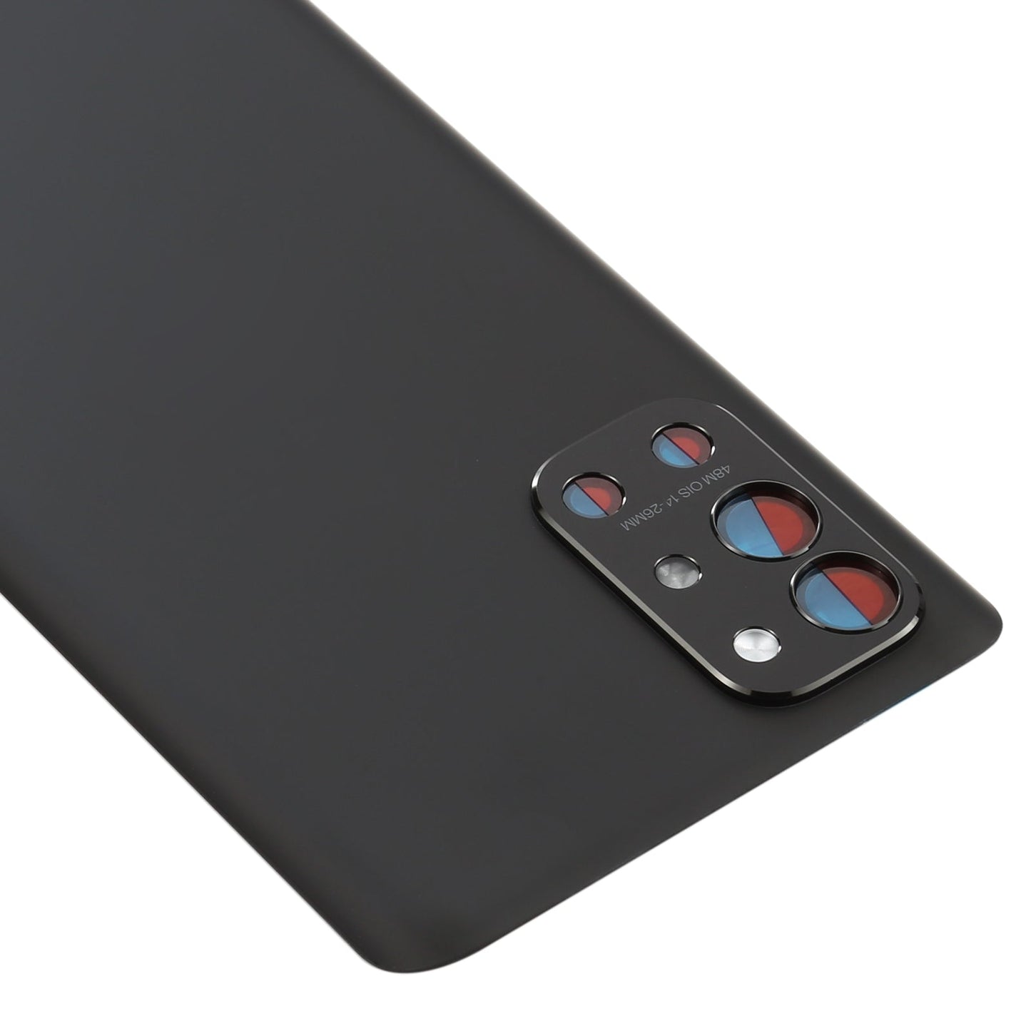 For OnePlus 9R Battery Back Cover With Camera Lens (Frosted Black)
