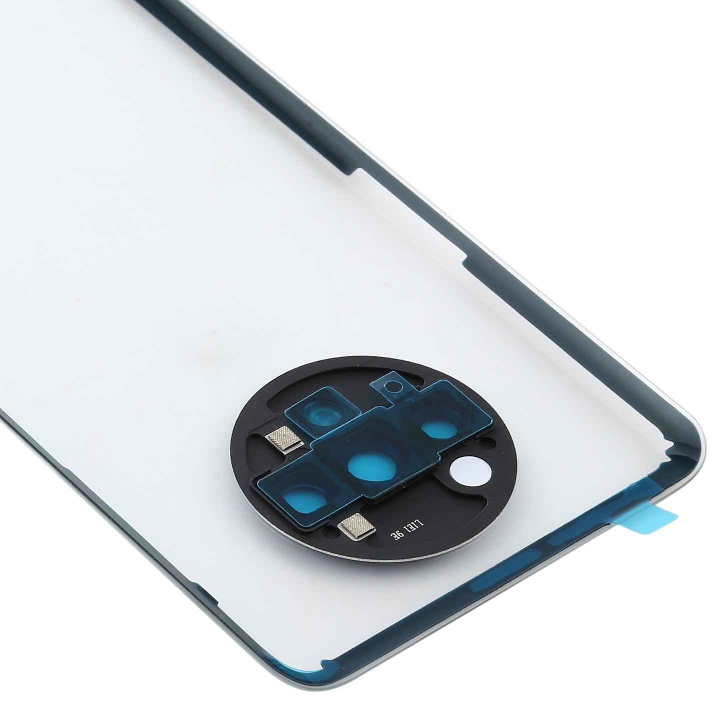 For OnePlus 7T Battery Back Cover With Camera Lens (Transparent)
