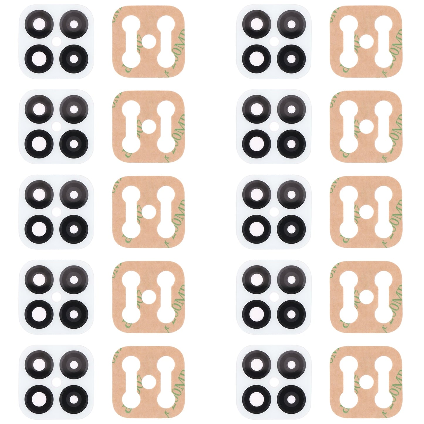 For Huawei Nova 8 SE 10pcs Back Camera Lens (White)