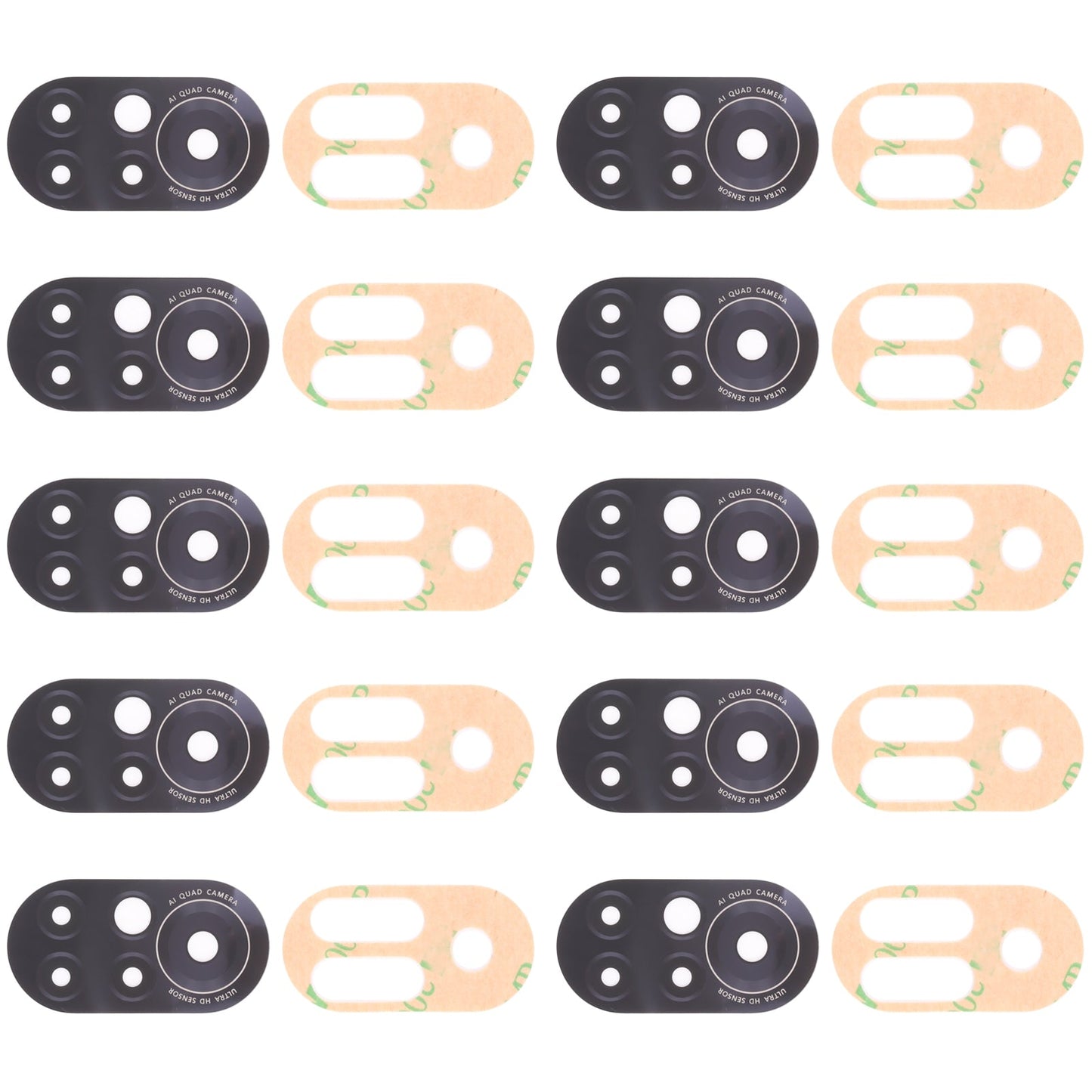 For Huawei Nova 8 5G 10pcs Back Camera Lens