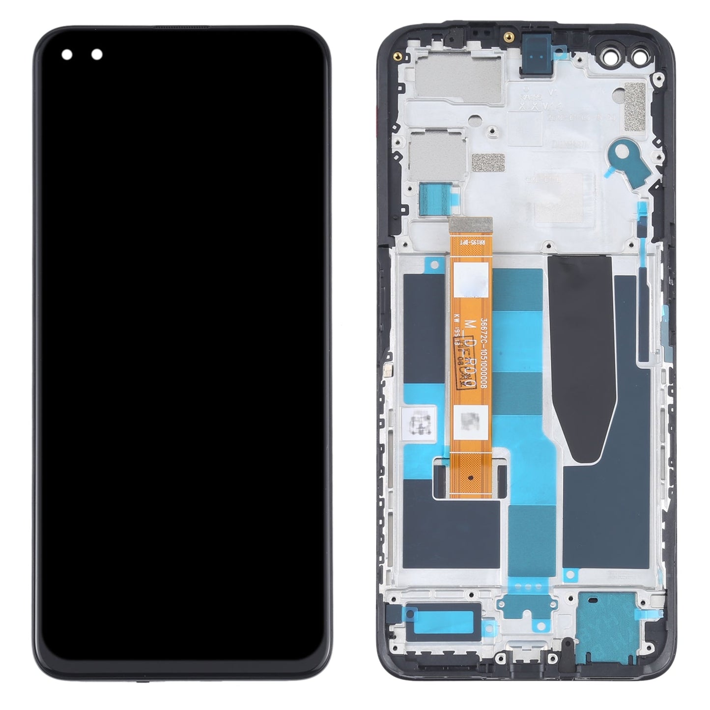 LCD Screen and Digitizer Full Assembly With Frame for OPPO Realme X50 5G RMX2144