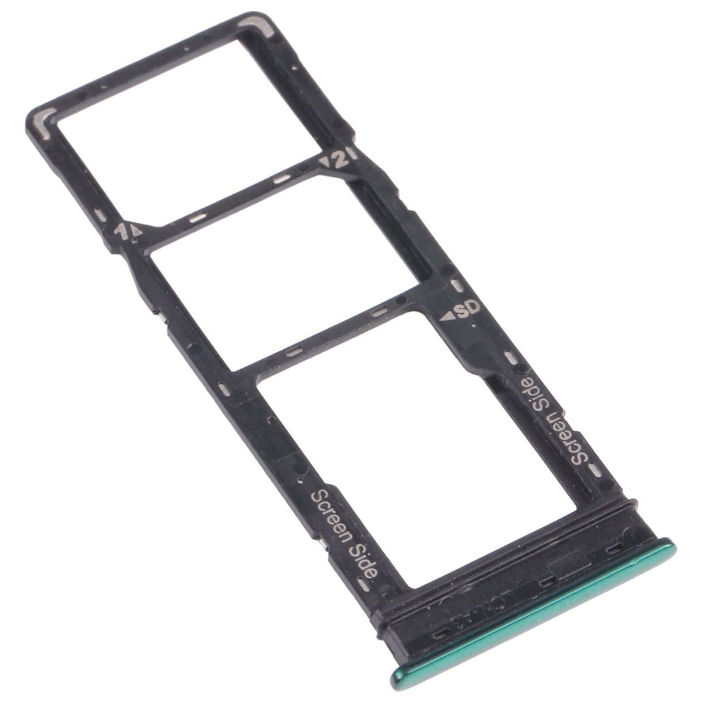 For Infinix S5 Pro X660 X660C X660B SIM Card Tray + SIM Card Tray + Micro SD Card Tray (Green)