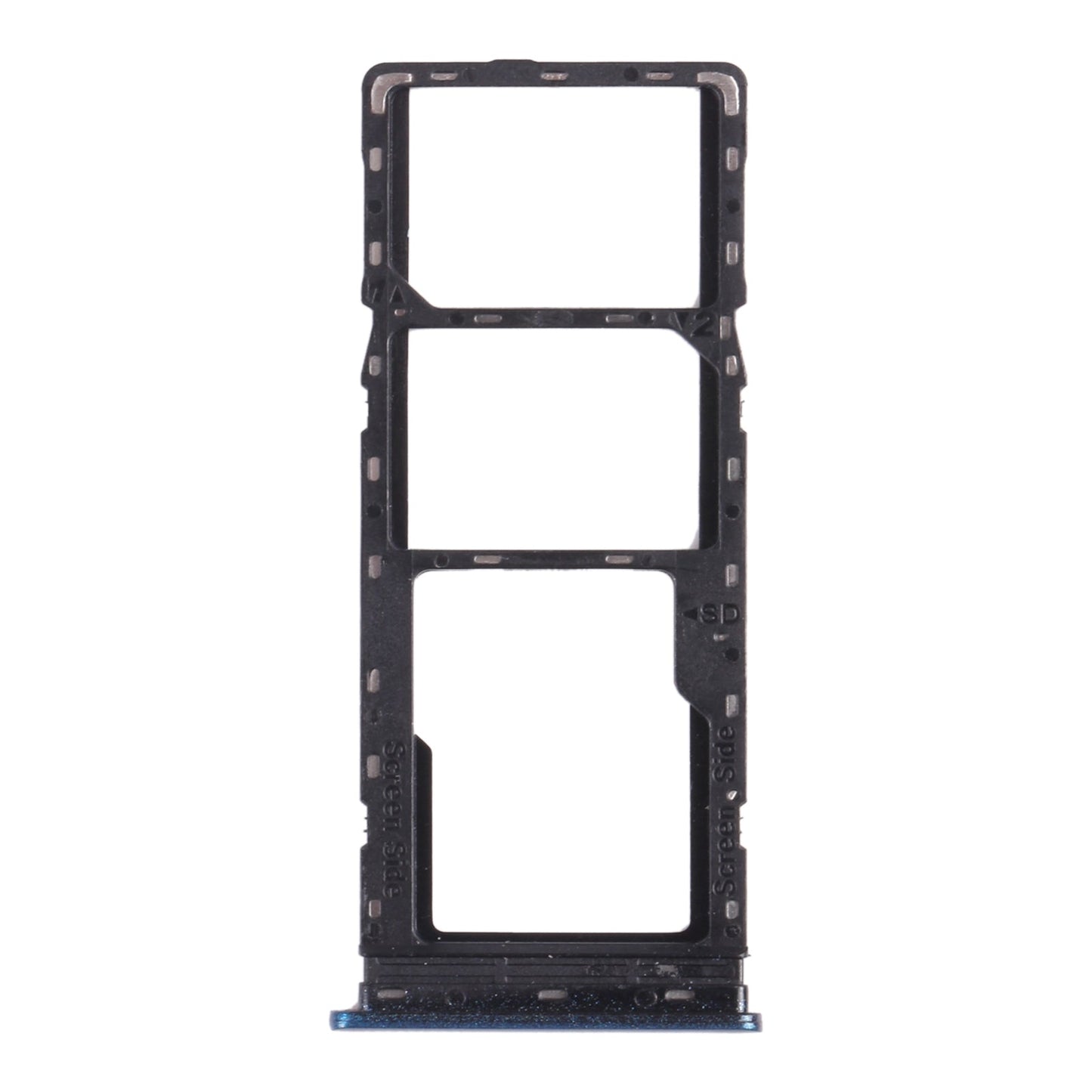 For Infinix Hot 9 X655C X655 X655D SIM Card Tray + SIM Card Tray + Micro SD Card Tray (Blue)