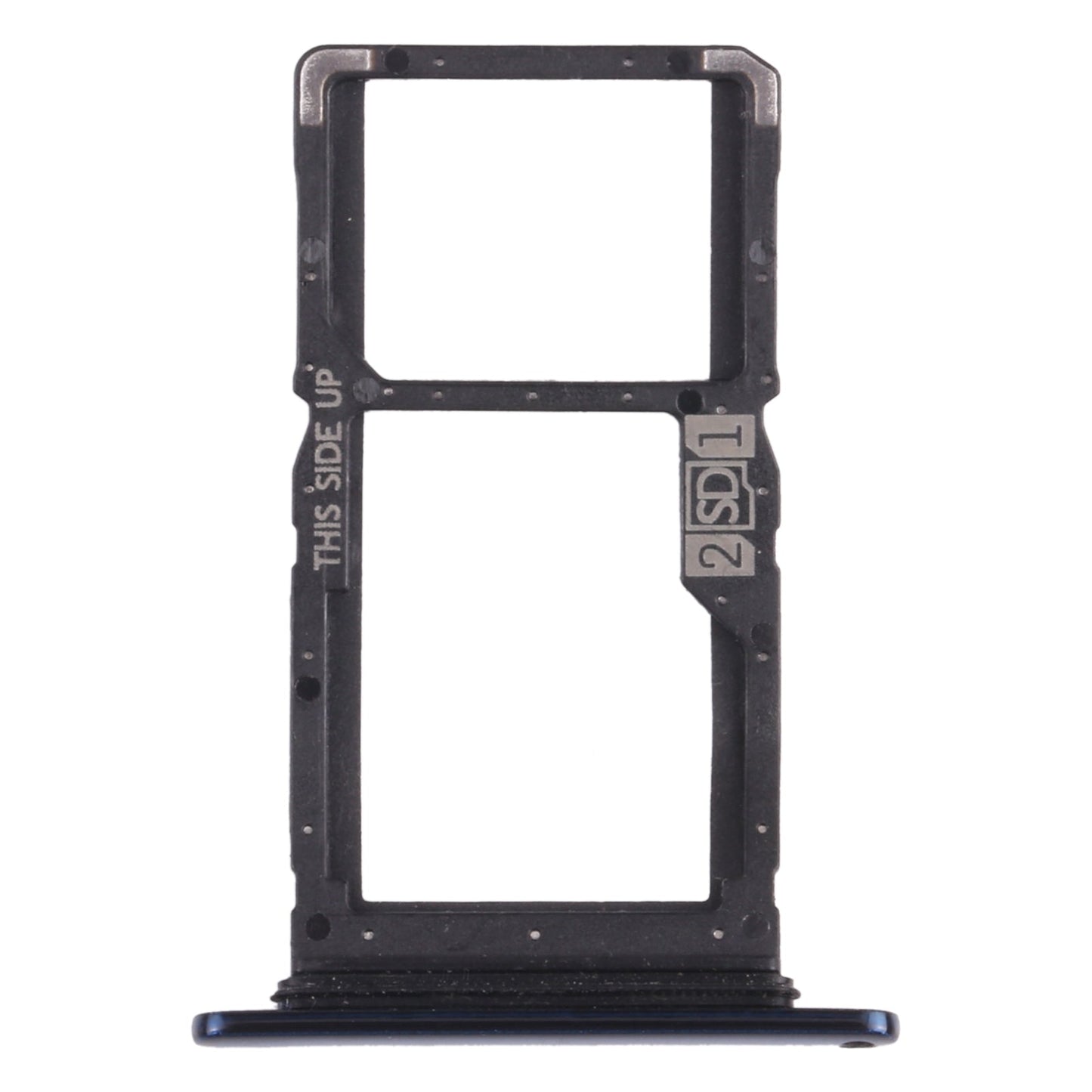 SIM Card Tray + SIM Card Tray / Micro SD Card Tray for Motorola One Hyper XT2027 XT2027-1 (Blue)
