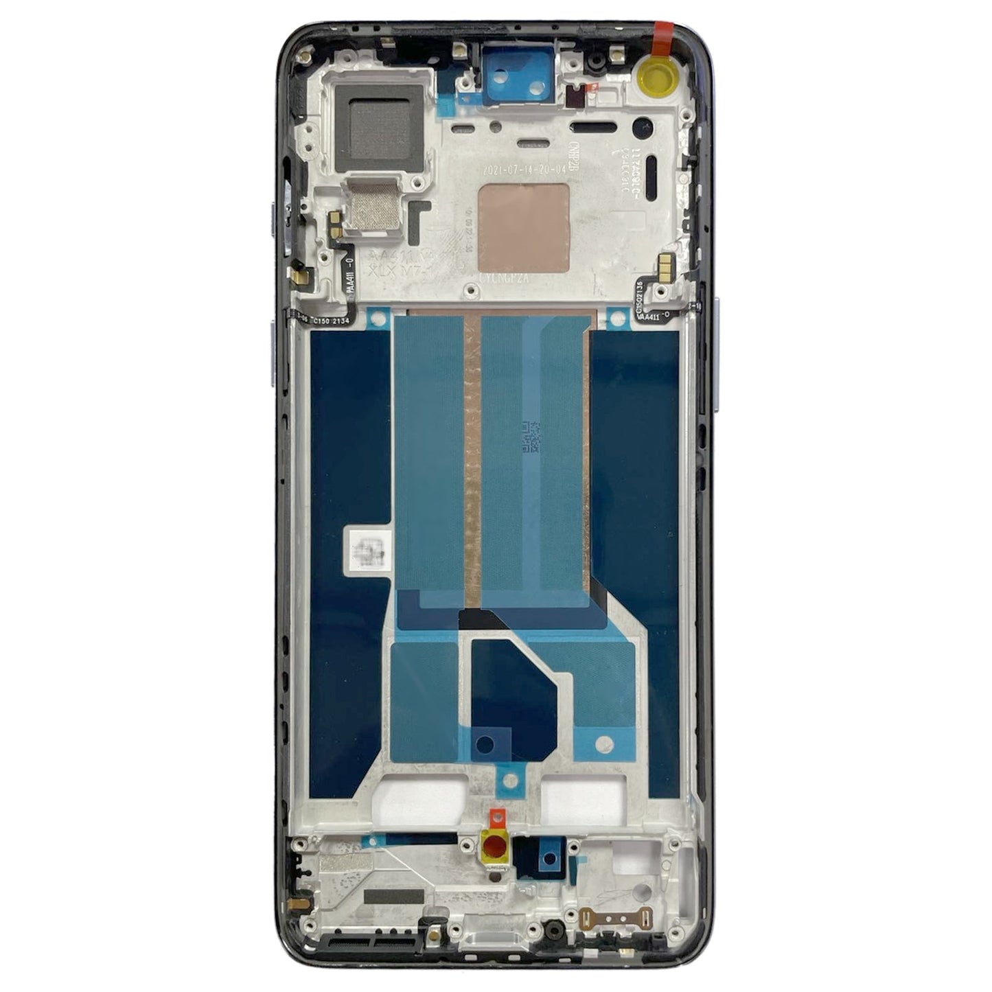 For OnePlus Nord 2 5G DN2101 DN2103 Middle Frame Bezel Plate (Blue)